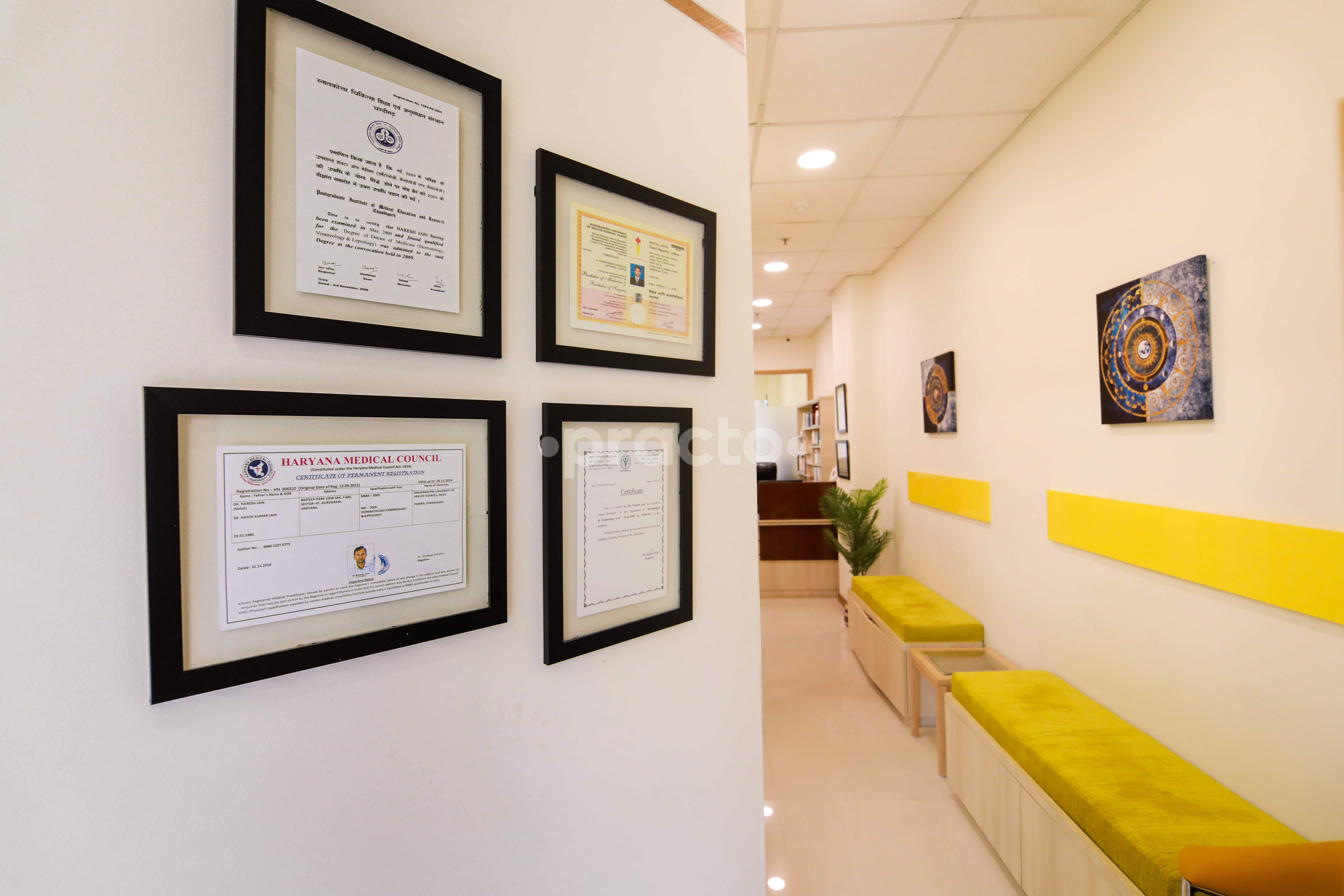 Reception Area at Dermacare The Skin Clinic  Gurgaon Sector 49 Gurgaon