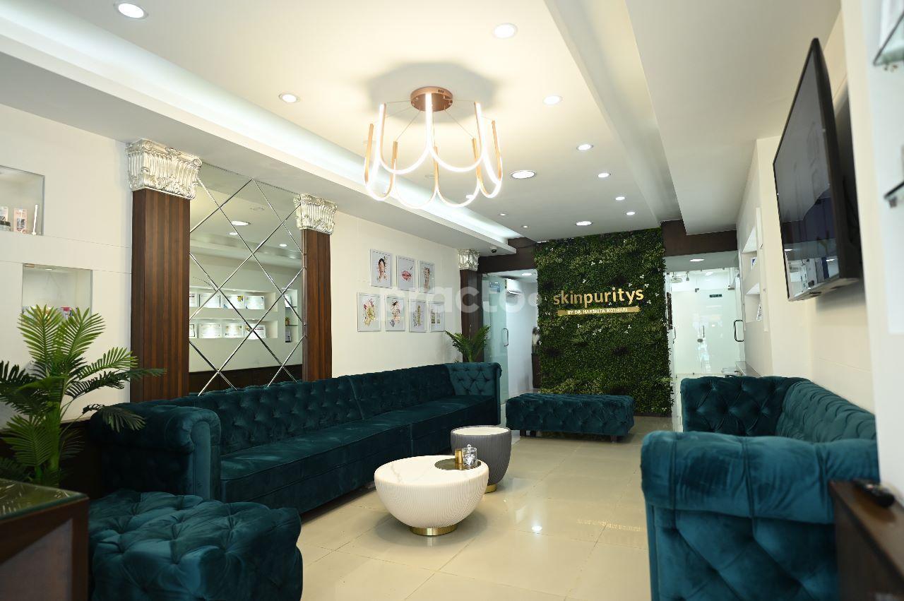 Waiting Area at Dr. Harshita Kothari Skinpuritys Clinic Old Palasia Indore
