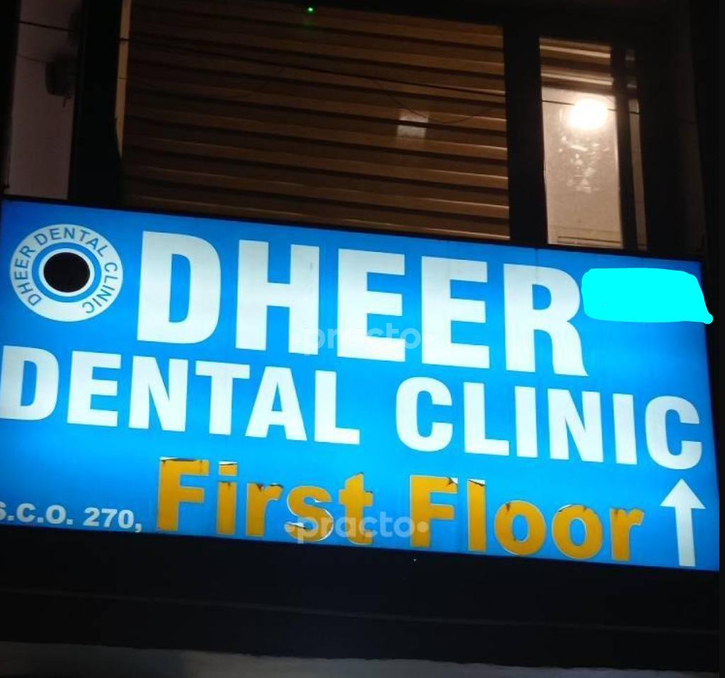 Establishment board at Dheer Dental Clinic Sector 44 Chandigarh
