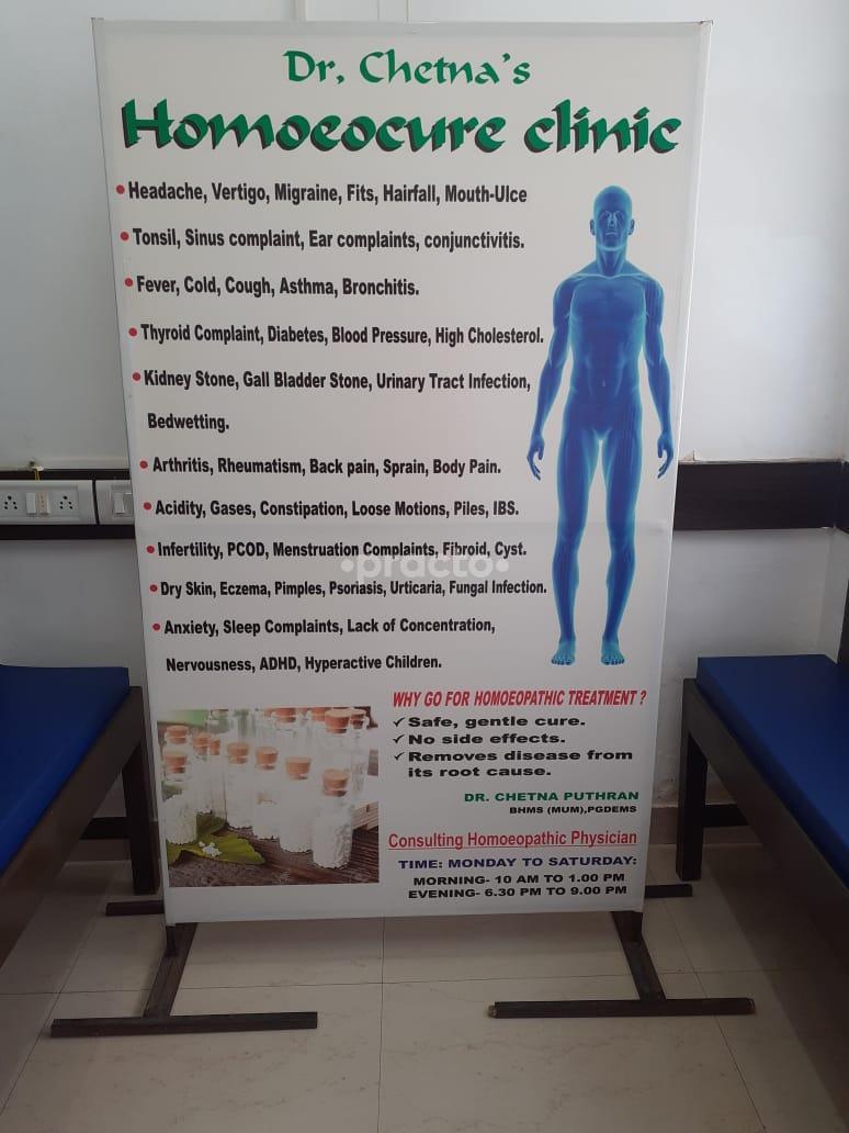 Display at Dr Chetna's Homoeocure Clinic Borivali West Mumbai