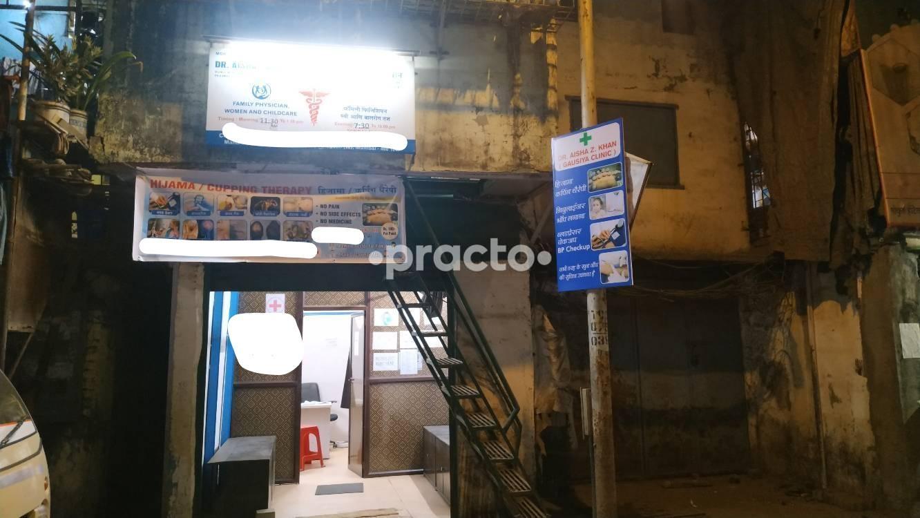 Establishment board at Dr. Aisha Zahid Khan clinic Goregaon West Mumbai