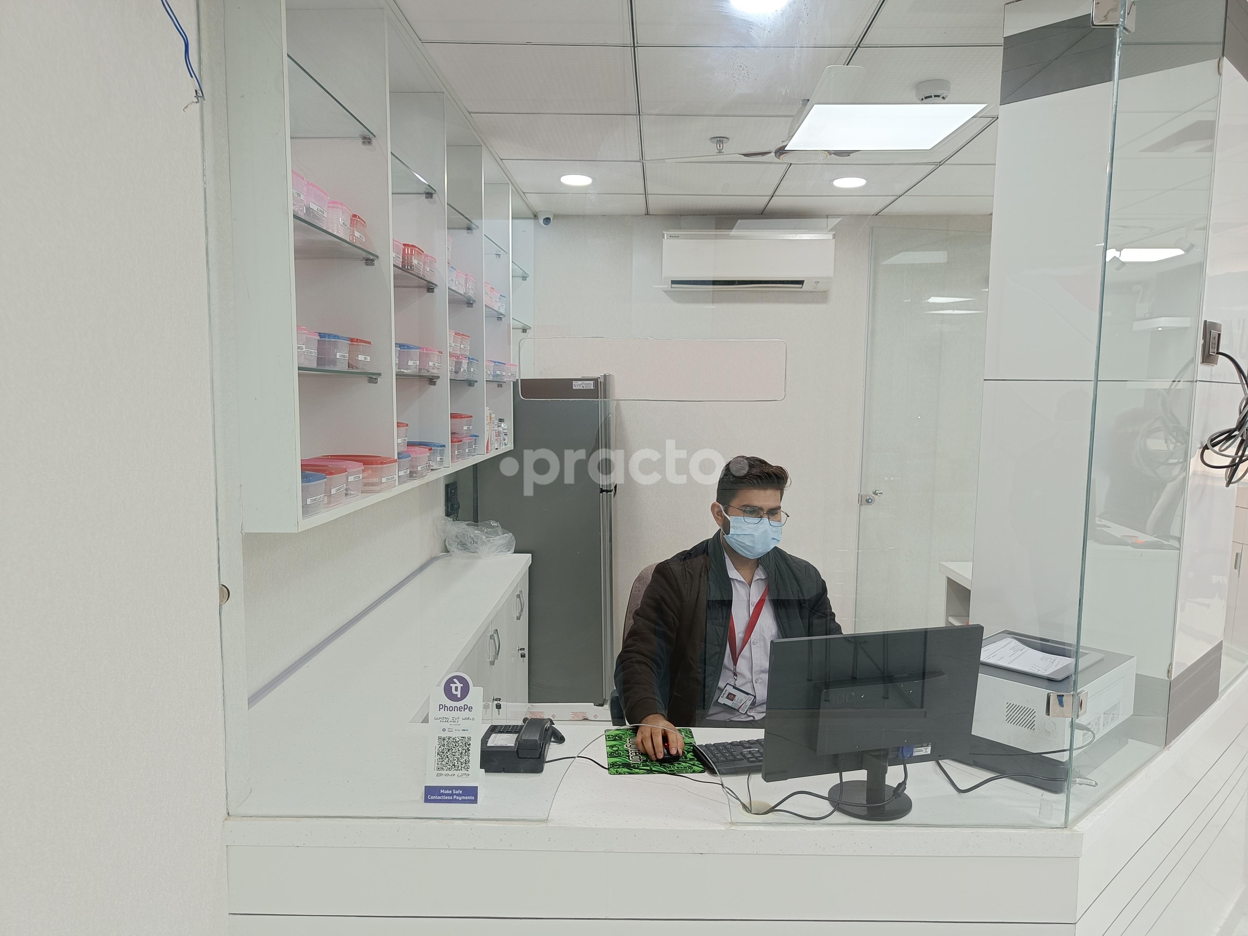 Pharmacy store at Gunjan IVF World Janakpuri Delhi