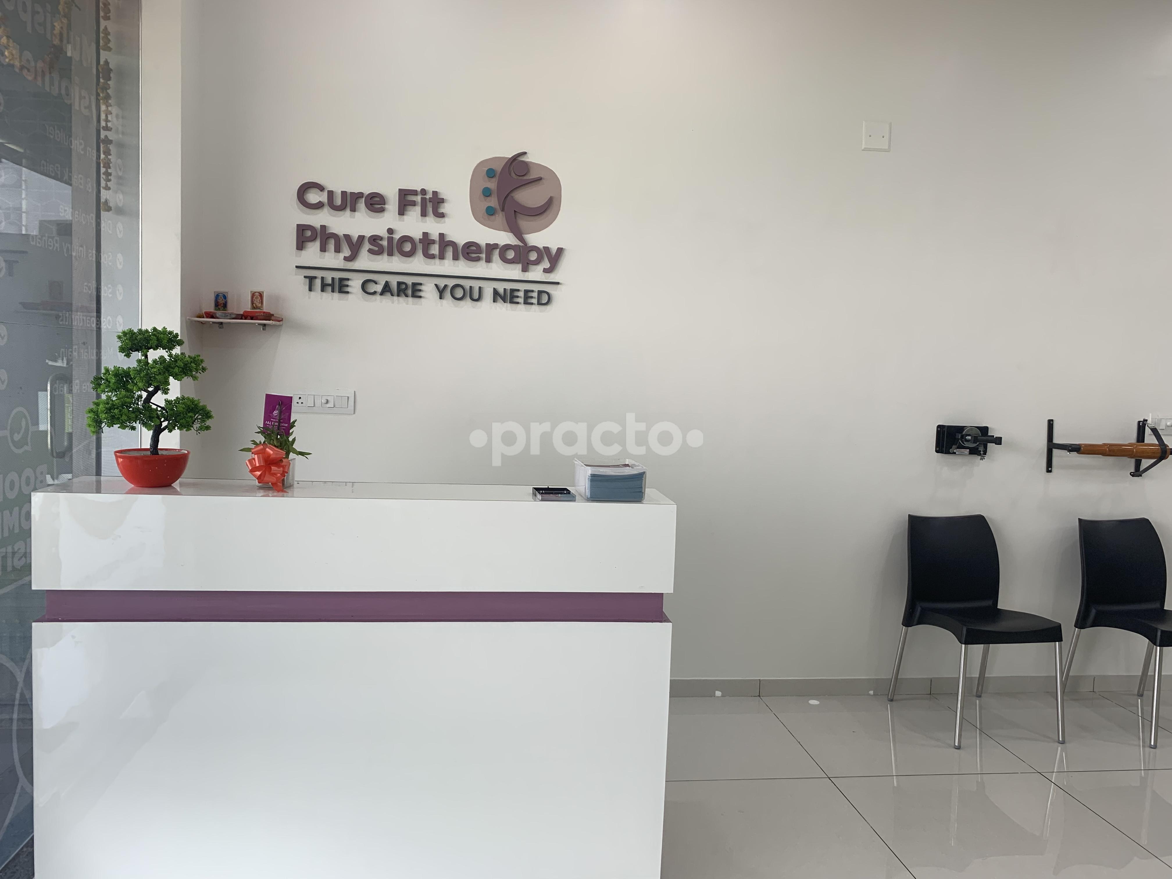 Reception Area at Cure Fit Physiotherapy Thaltej Ahmedabad