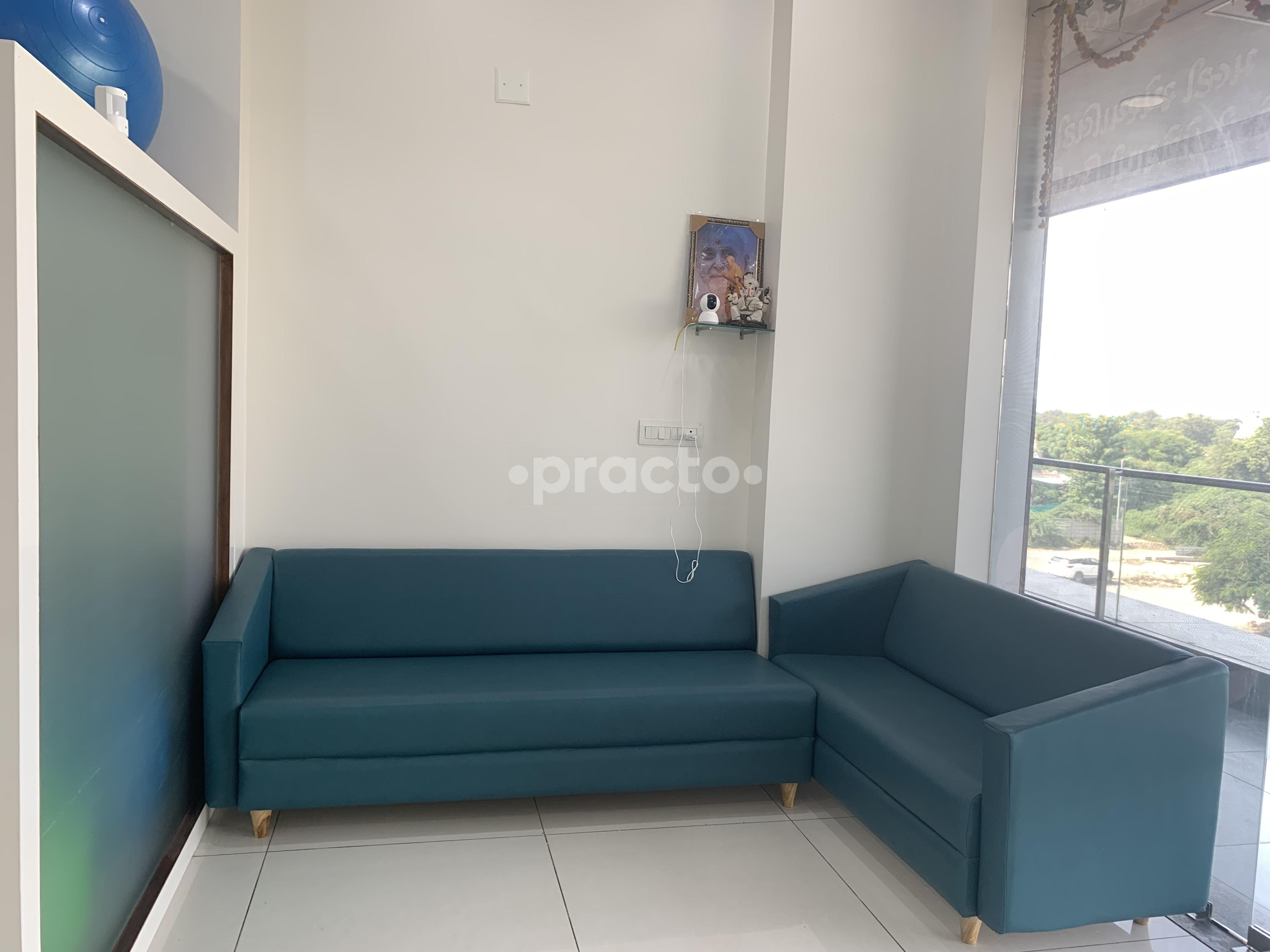 Waiting Area at Cure Fit Physiotherapy Thaltej Ahmedabad
