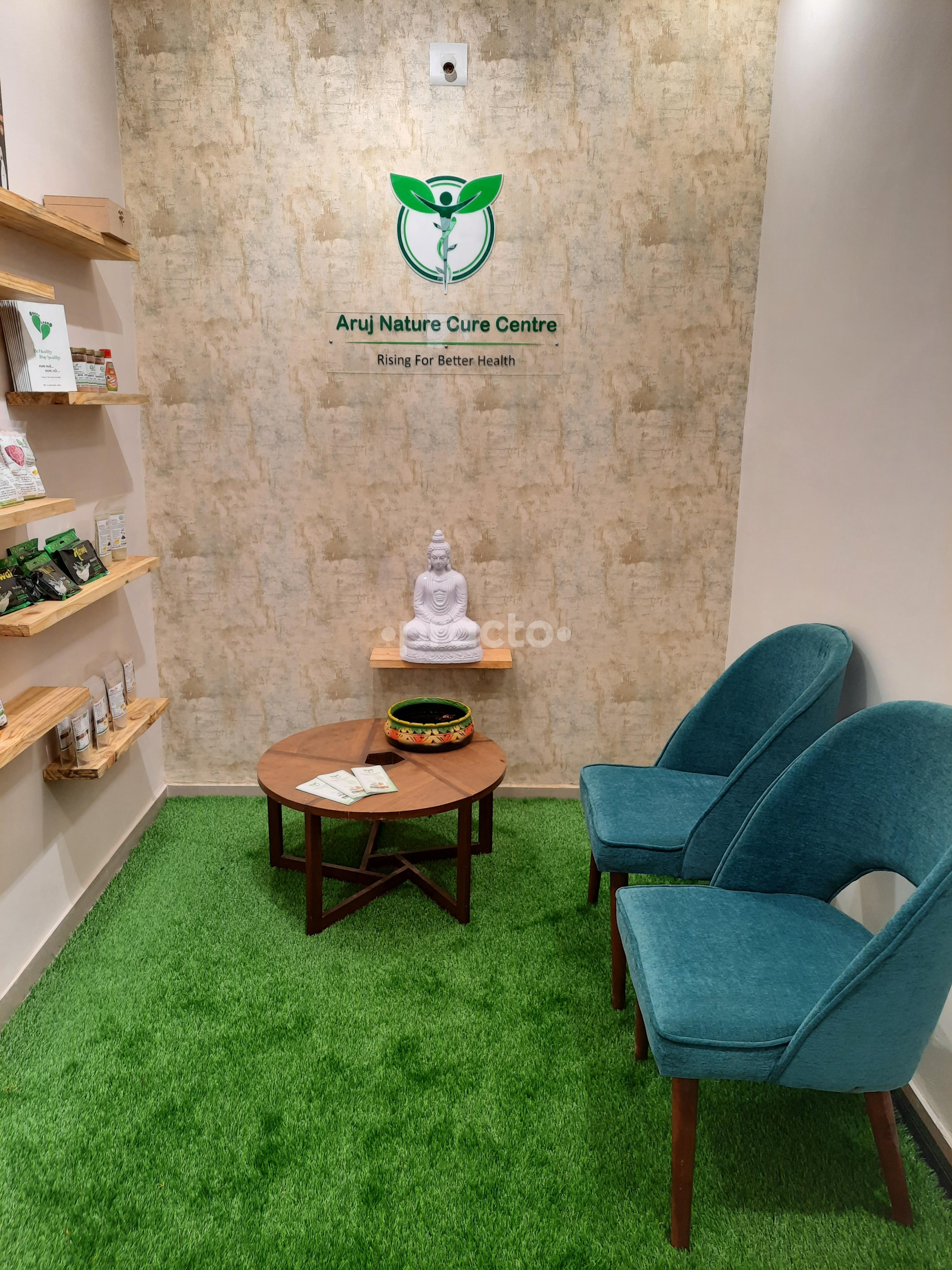 Reception Area at Aruj Nature Cure Centre Makarba Ahmedabad