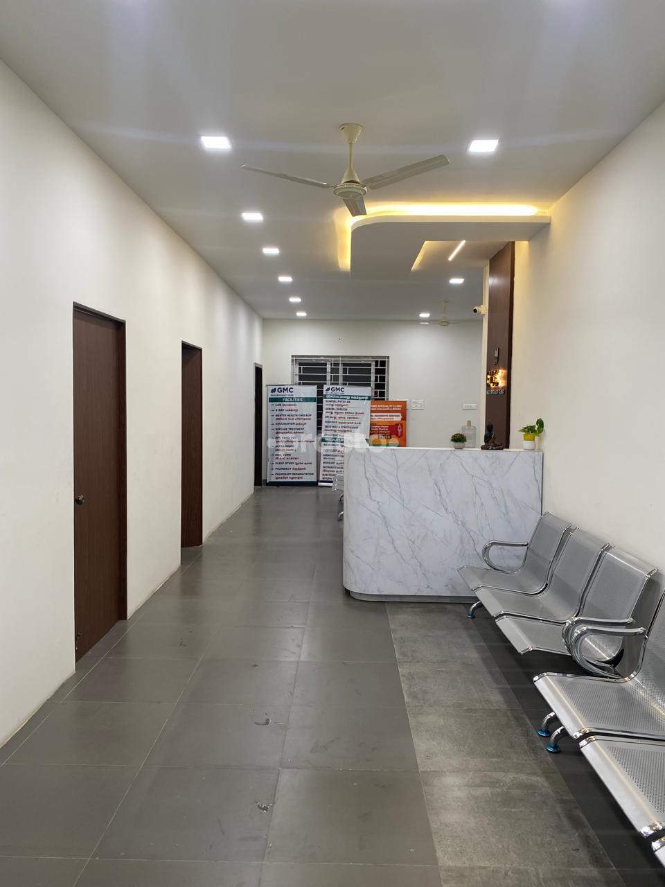 Reception Area at GMC Multispeciality Clinic Trichy Road Coimbatore