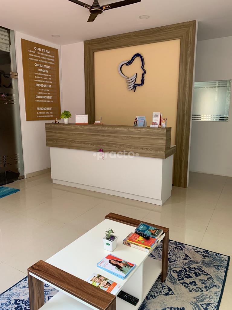Reception Area at Signature Smile Dental & Maxillofacial Clinic  Kasturi nagar Bangalore