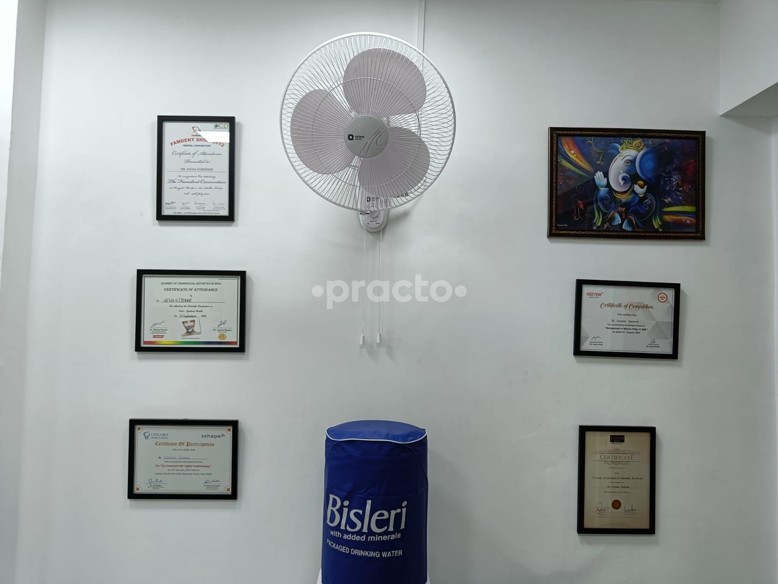 Reception Area at Dazzling Dentistry Dwarka Delhi