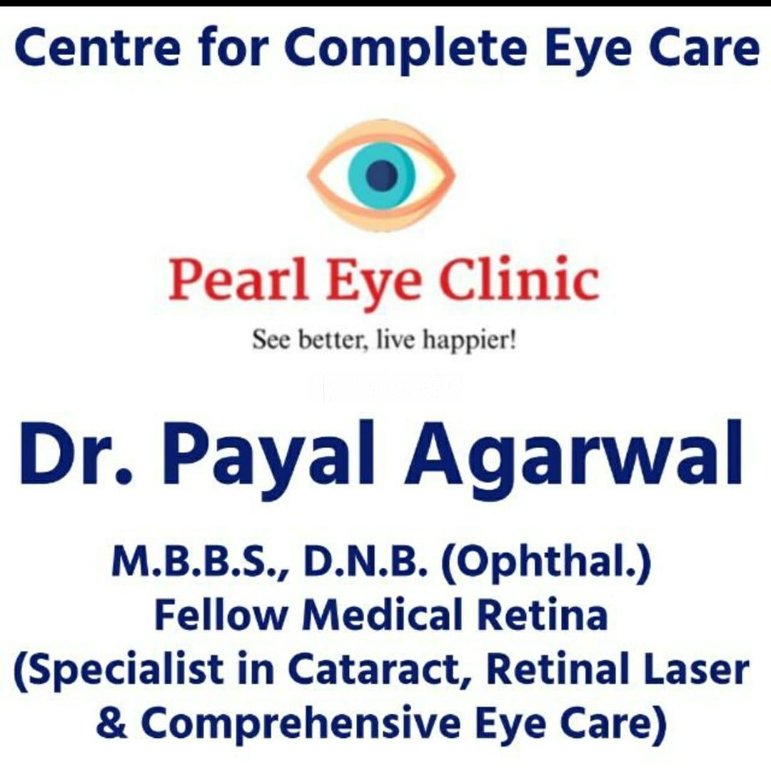 Establishment board at Pearl Eye Clinic Green Field Colony Faridabad