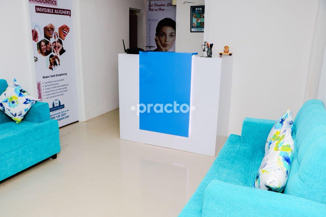 Reception Area at Orthosquare Multispeciality Dental Clinic Kranti Chowk Aurangabad
