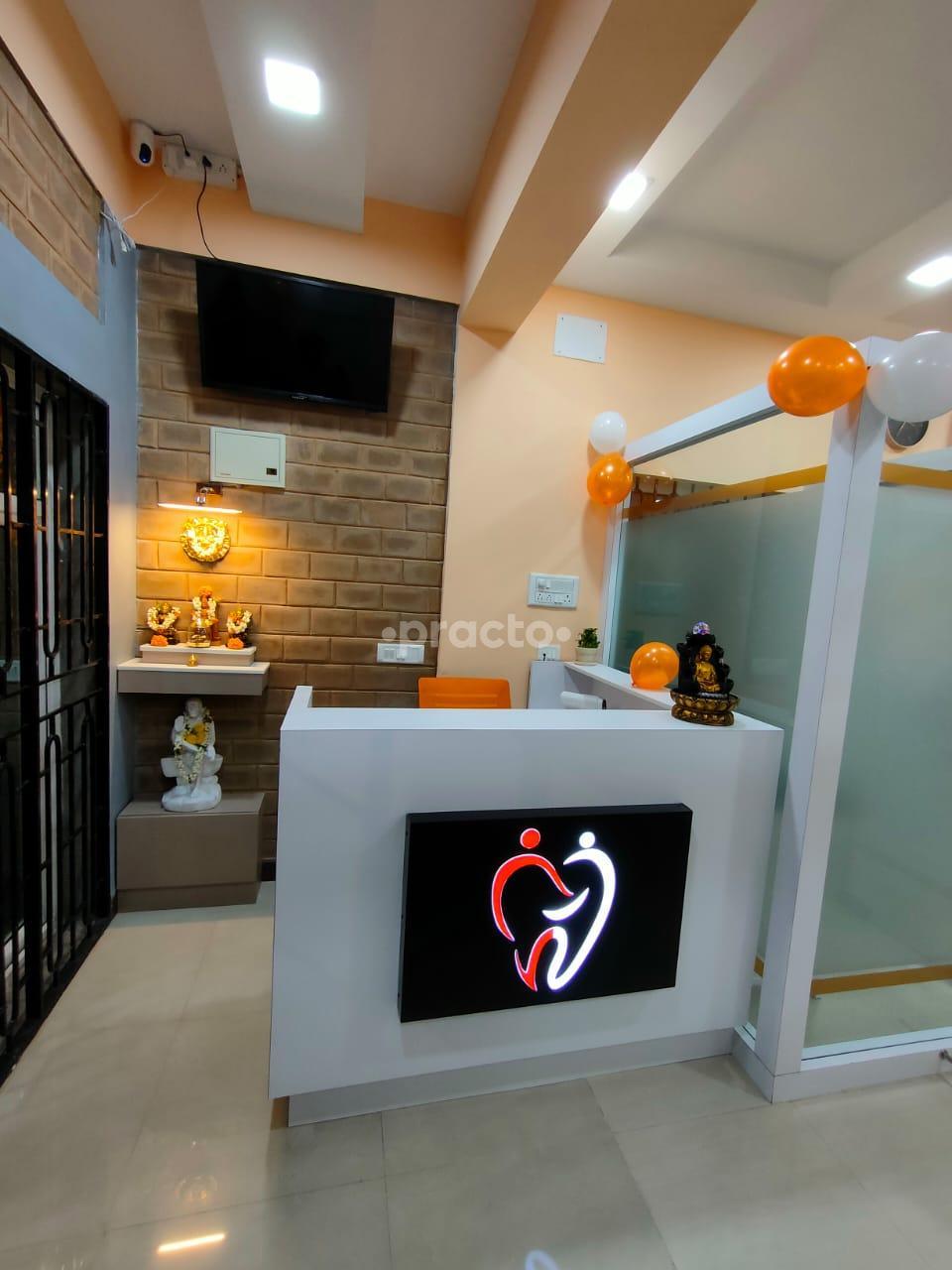 Reception Area at Smile Mantra Dental And Cosmetic Care HRBR Layout Bangalore