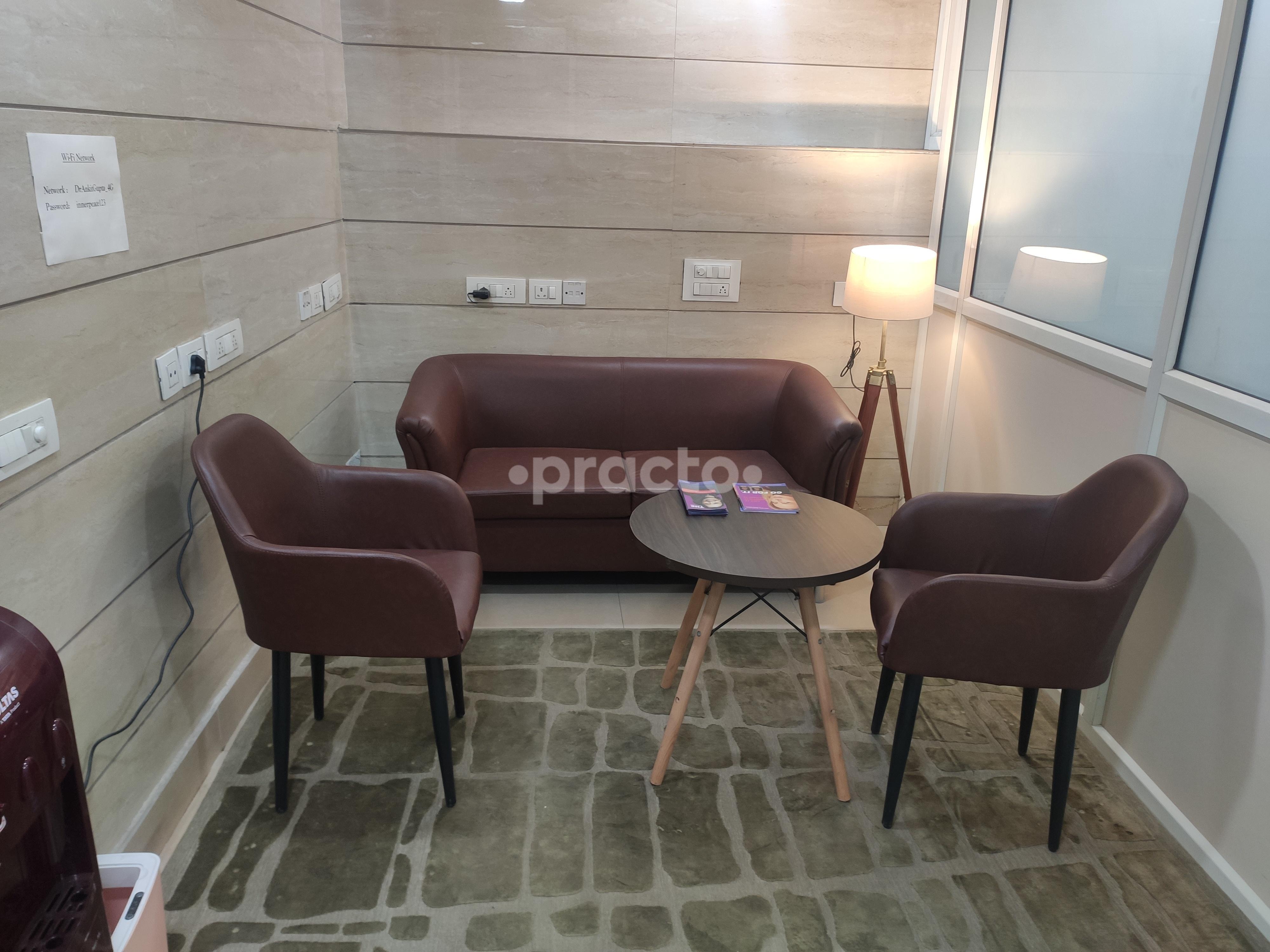 Waiting Area at Mirabilia Plastic Surgery CR Park Delhi