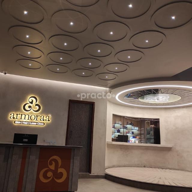 Reception Area at Armoraa Skin, Hair And Laser Clinic Alwarpet Chennai