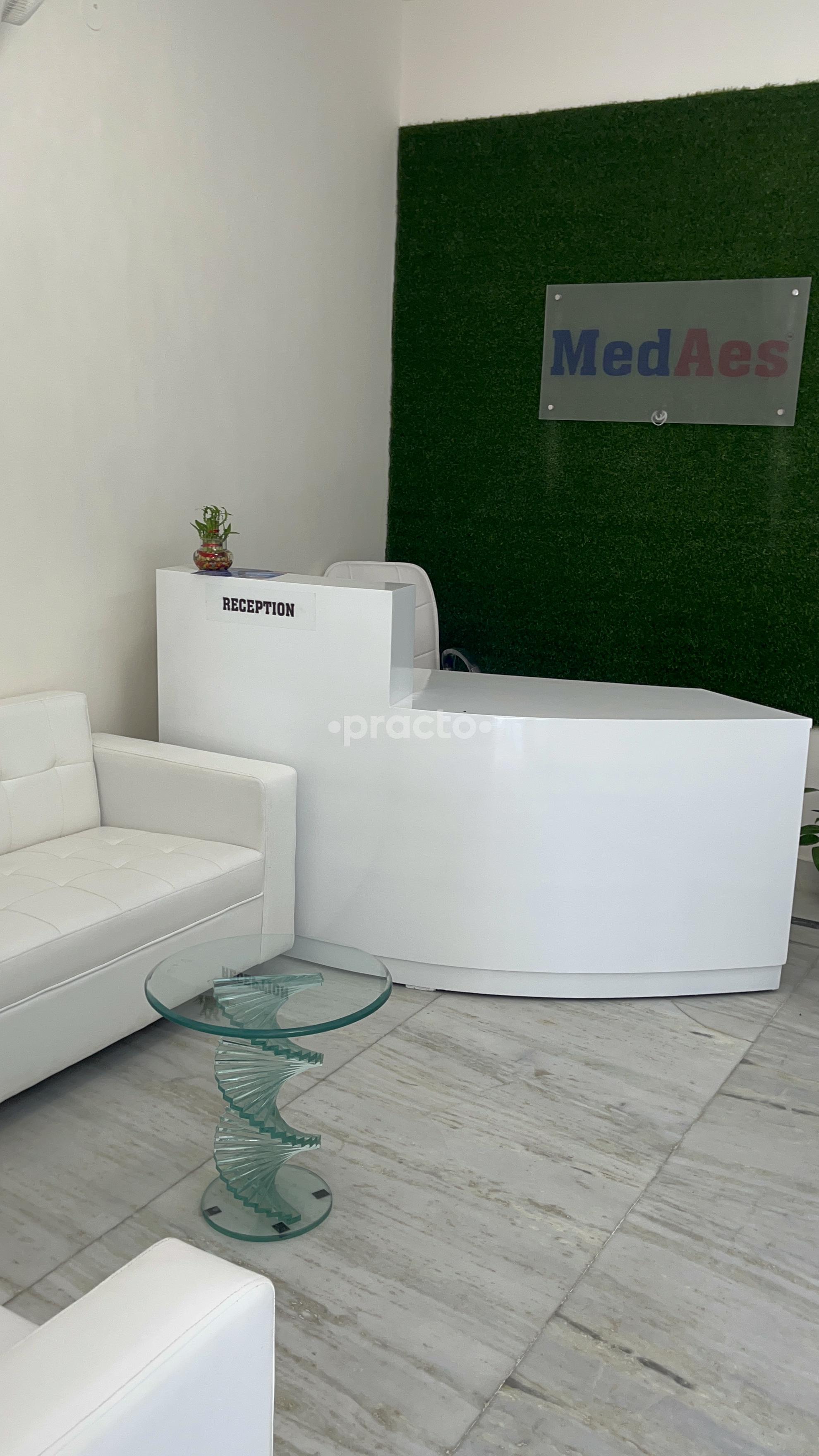 Reception Area at MedAes Vikas Puri Delhi