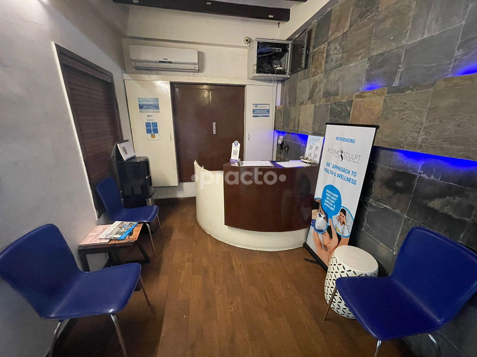 Reception Area at Kosmoderma Skin, Hair & Body Clinics Chetpet Chennai