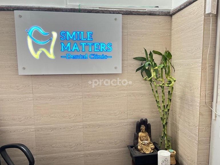 Reception Area at Smile Matters Dental Clinic Alpha I Greater Noida