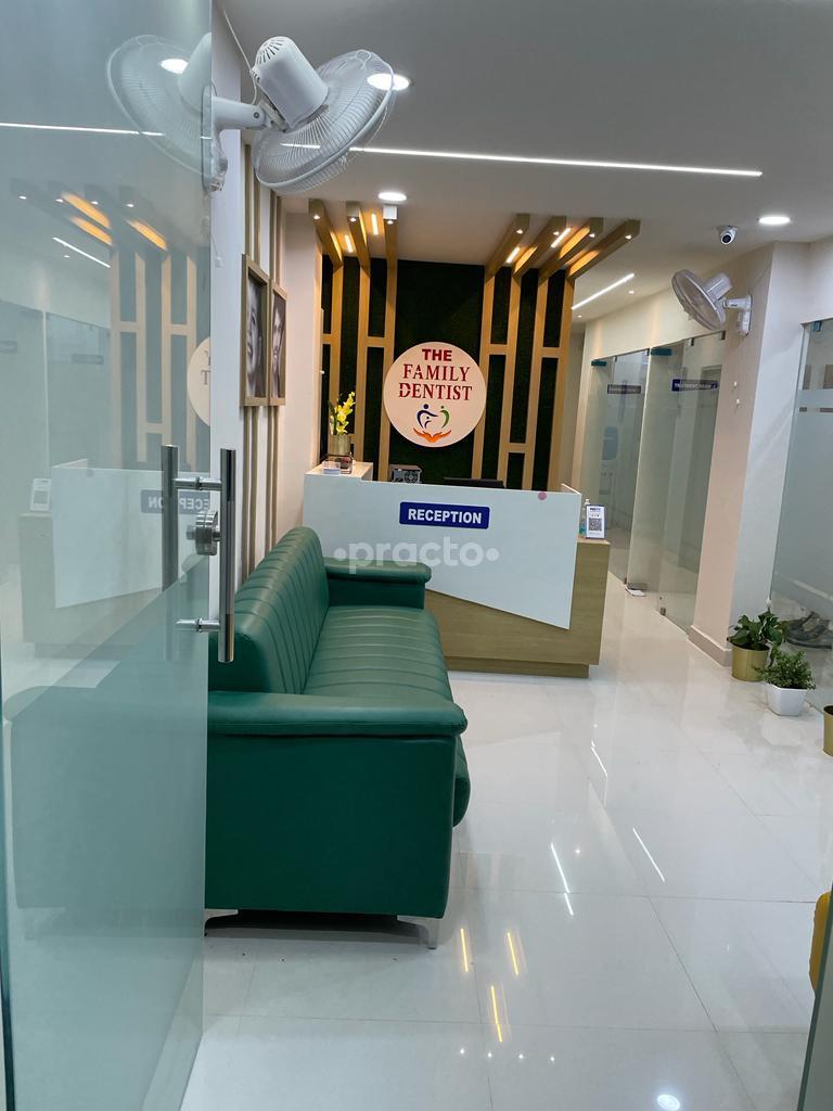Reception Area at The Family Dentist Vivekananda Nagar Hyderabad