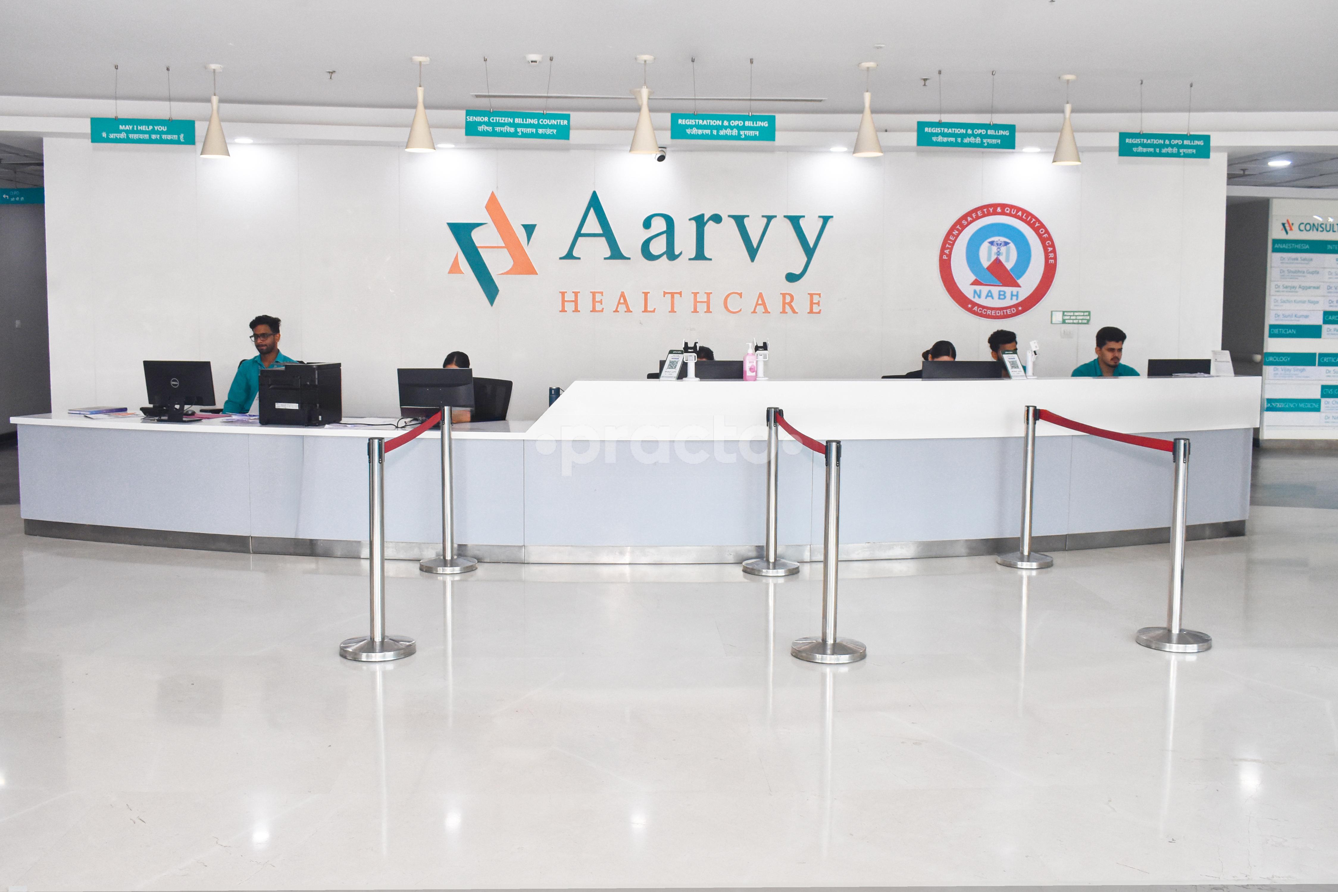 Reception Area at Aarvy Healthcare Super Speciality Hospital Gurgaon Sector 90 Gurgaon