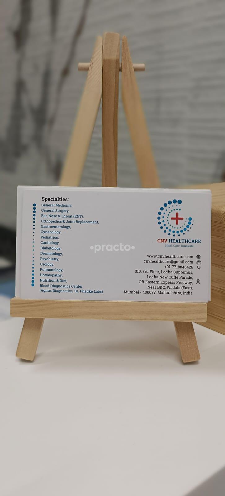 Visiting Card at CNV Healthcare  Wadala Mumbai