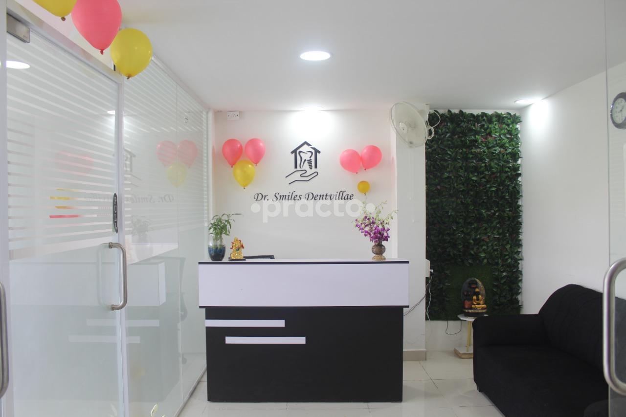 Reception Area at Dr. Smiles Dentvillae Multi-speciality Dental and Implant Center Kodigehalli Bangalore