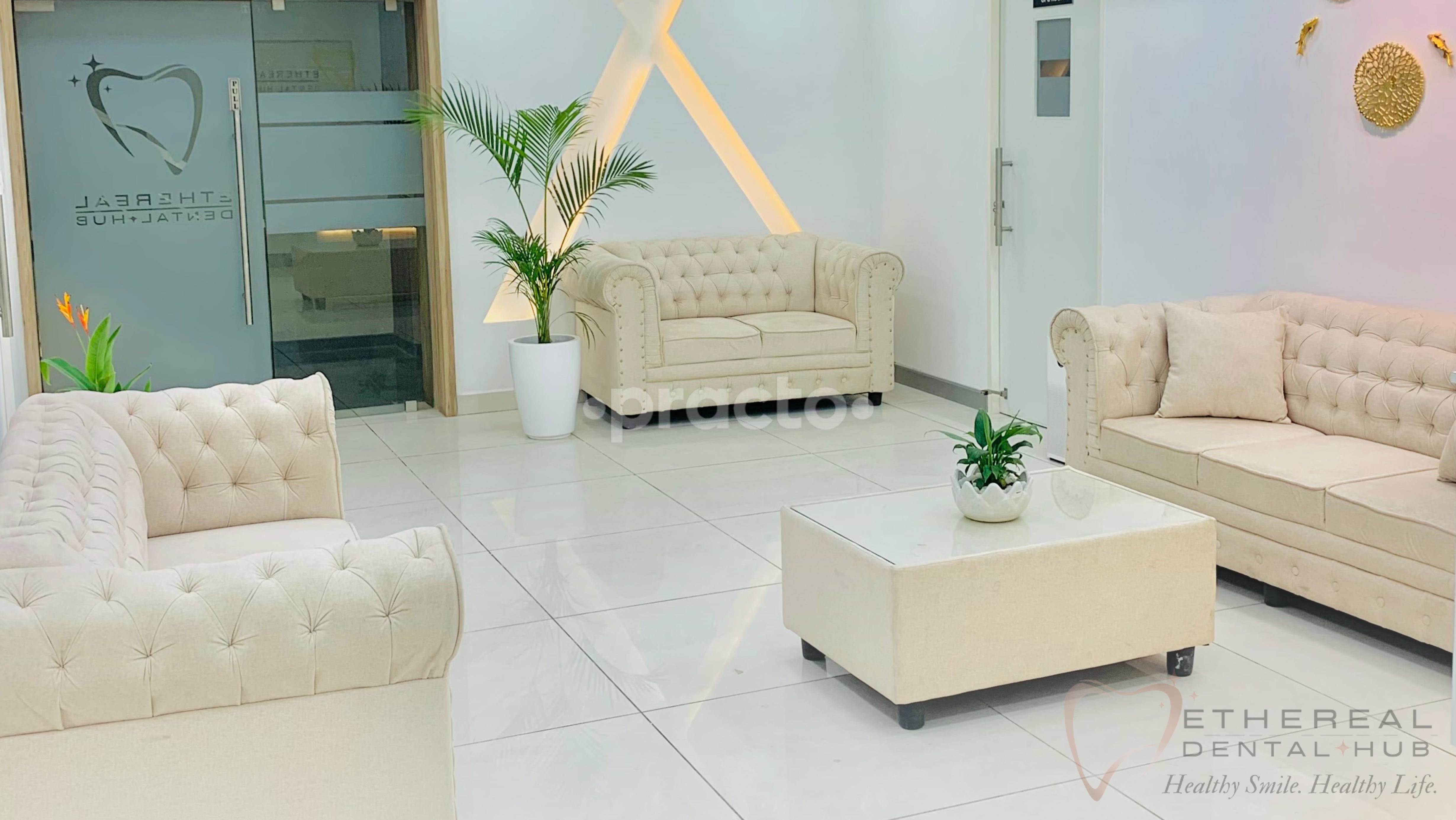 Waiting Area at ETHEREAL Dental Hub Navalur Chennai