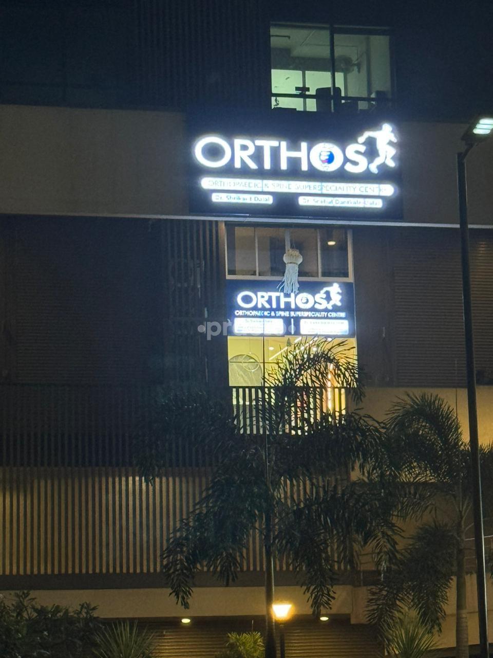 Establishment board at Orthos Orthopaedic & Spine Superspecialty Centre Hinjewadi Pune