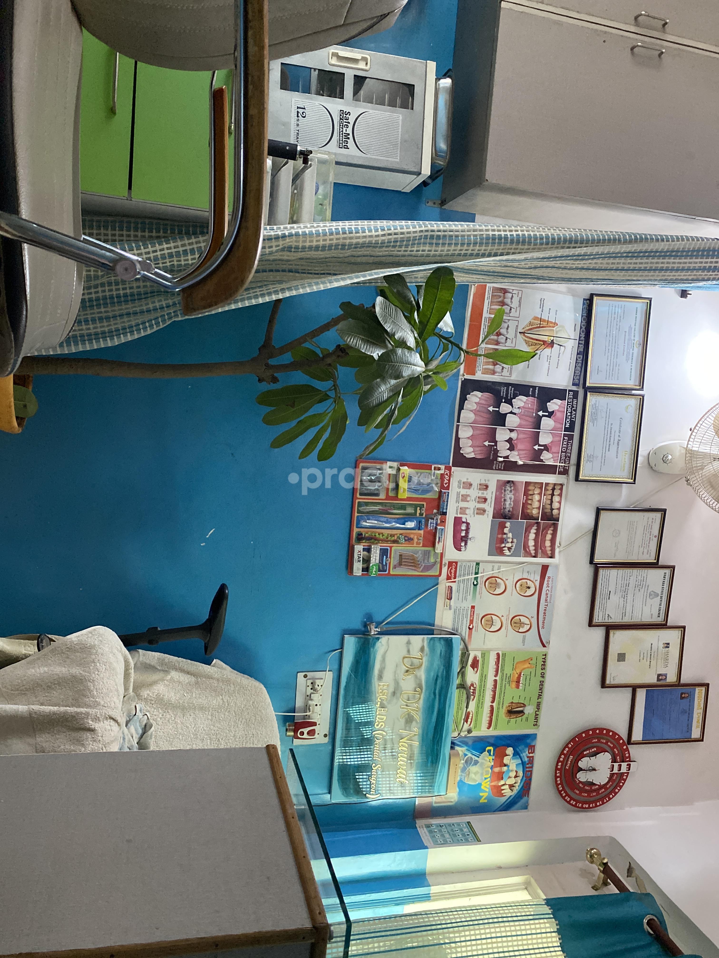 Reception Area at Narwat Dental Clinic Sector 87 Faridabad