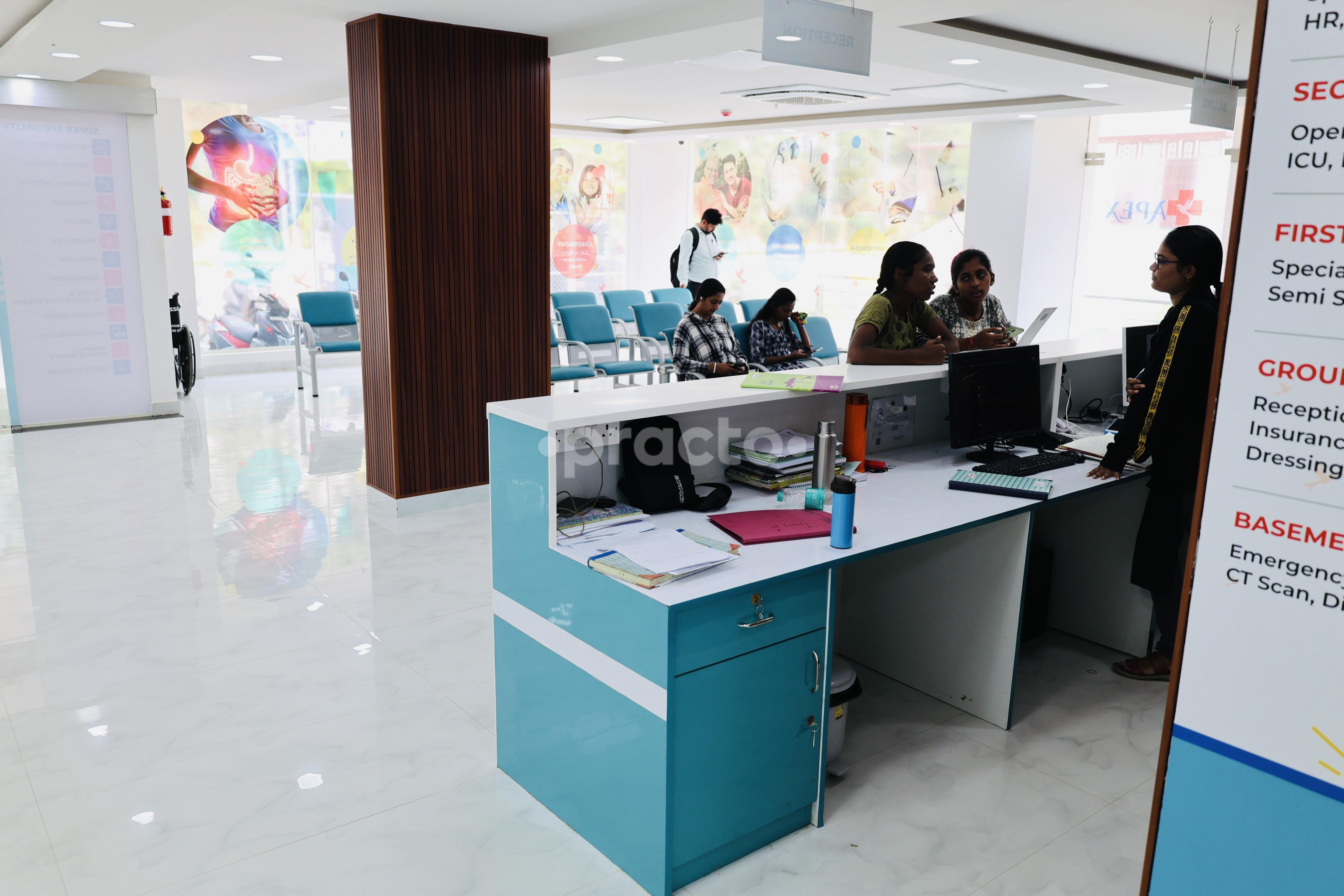 Waiting Area at Apex Hospital Sathanur Bangalore