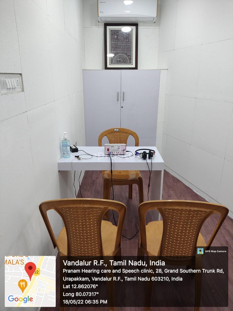 Testing Area at Pranam Hearing Care and Speech Clinic Urapakkam Chennai