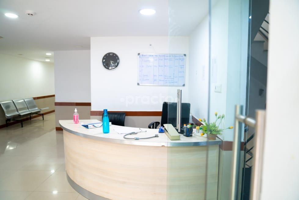 Reception desk at Campbell Hospital HSR Layout Bangalore