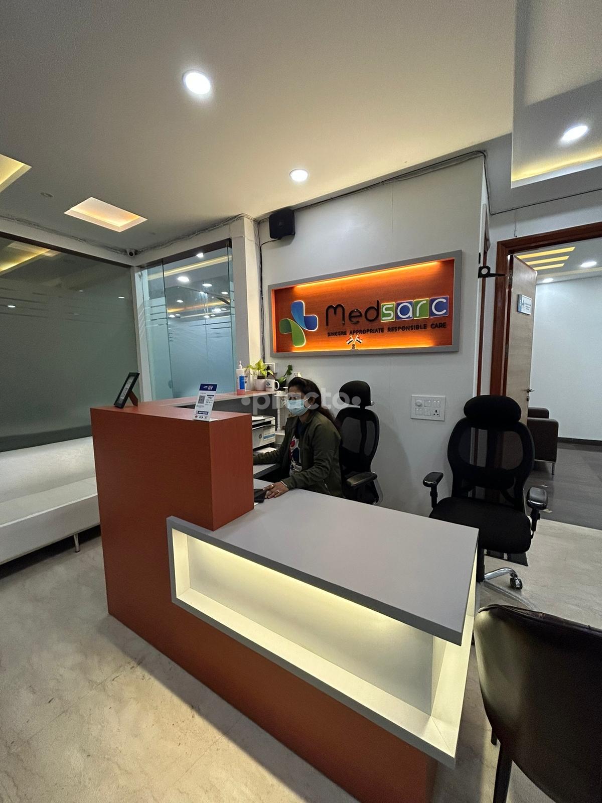 Reception Area at Medsarc Advanced Superspeciality Clinics Gurgaon Sector 39 Gurgaon