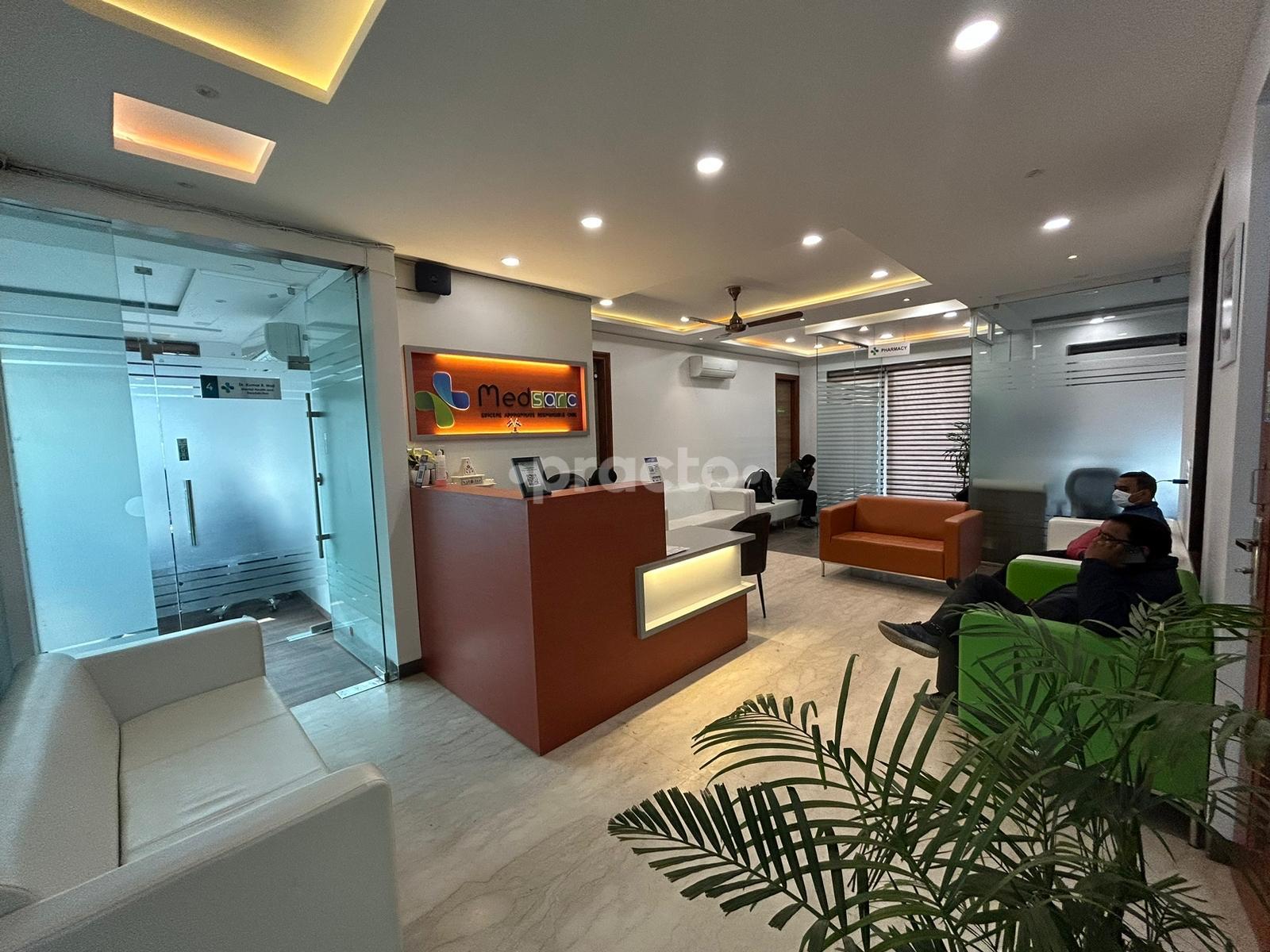 Reception Area at Medsarc Advanced Superspeciality Clinics Gurgaon Sector 39 Gurgaon