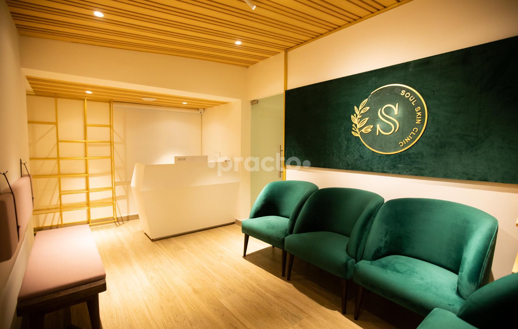 Reception Area at Soul Skin Clinic Anna Nagar West Chennai