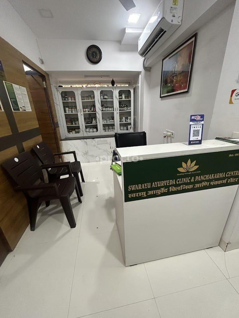 Reception at Swarayu Ayurveda Clinic & Panchakarma Centre Vileparle East Mumbai