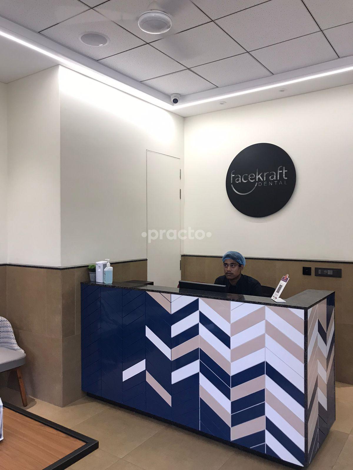 Reception Area at Facekraft Dental Clinic Gopalpura Jaipur