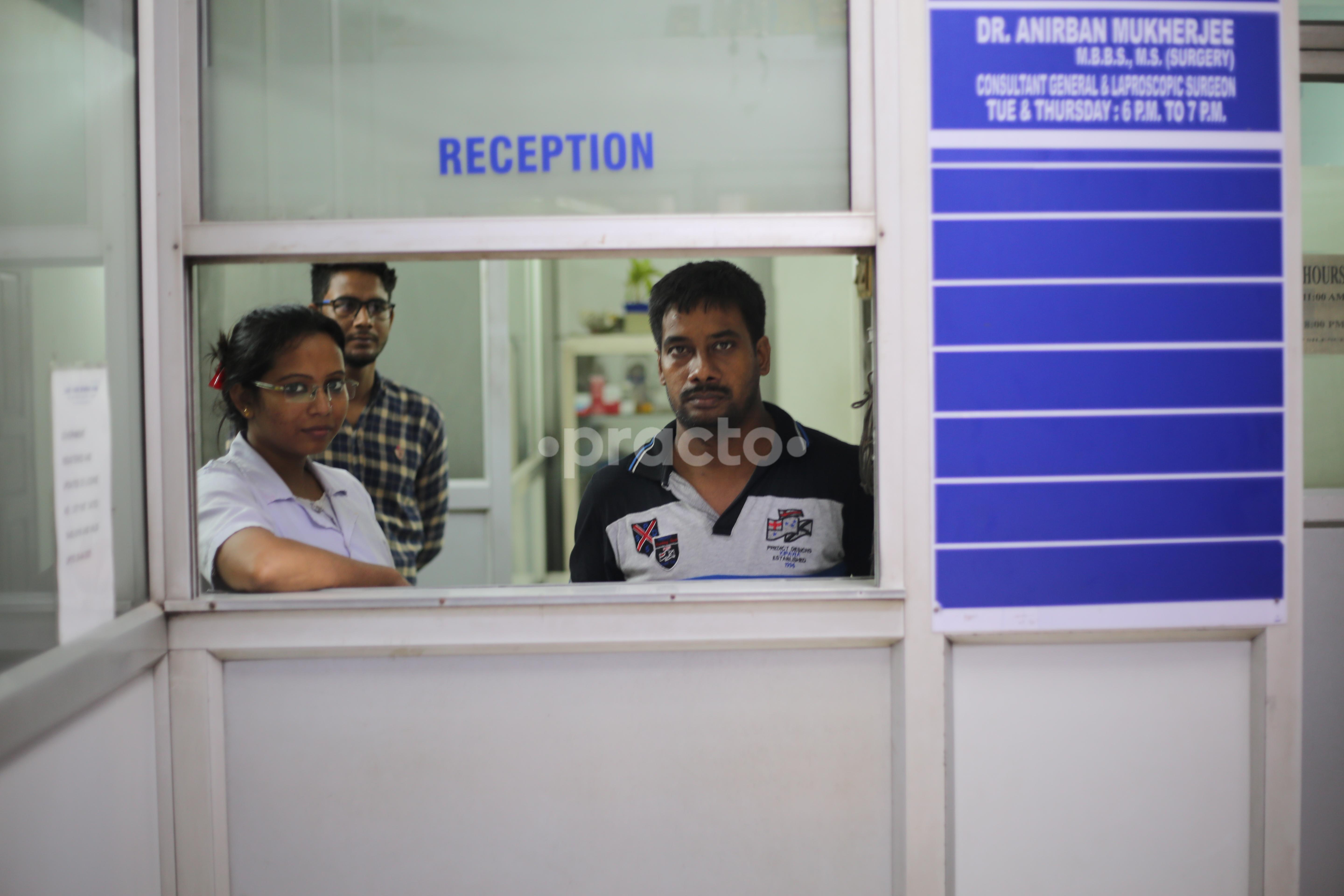 Reception Area at Lake Town Nursing Home Lake Town Kolkata