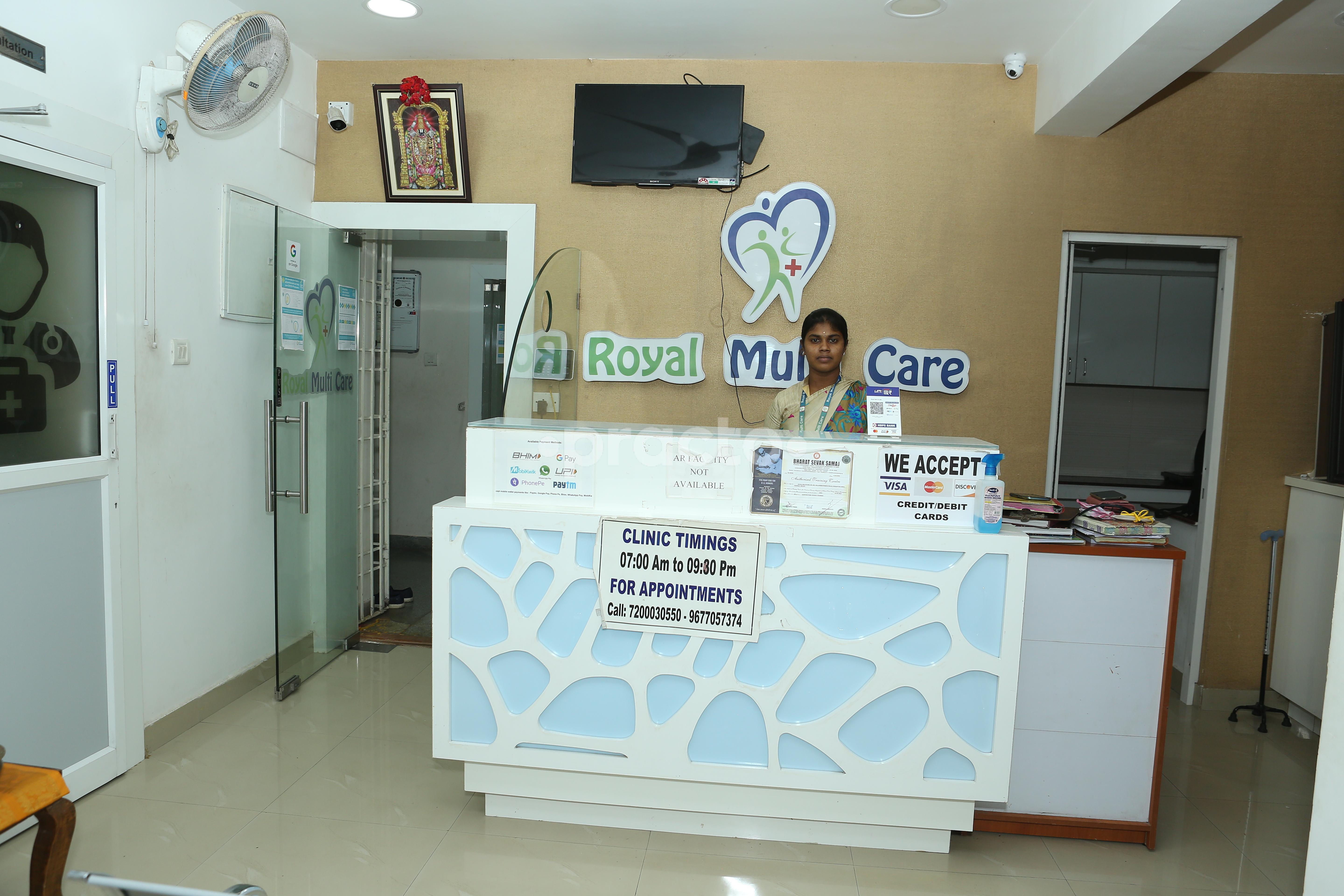 Reception Area at Royal Multi Care Mogappair West Chennai