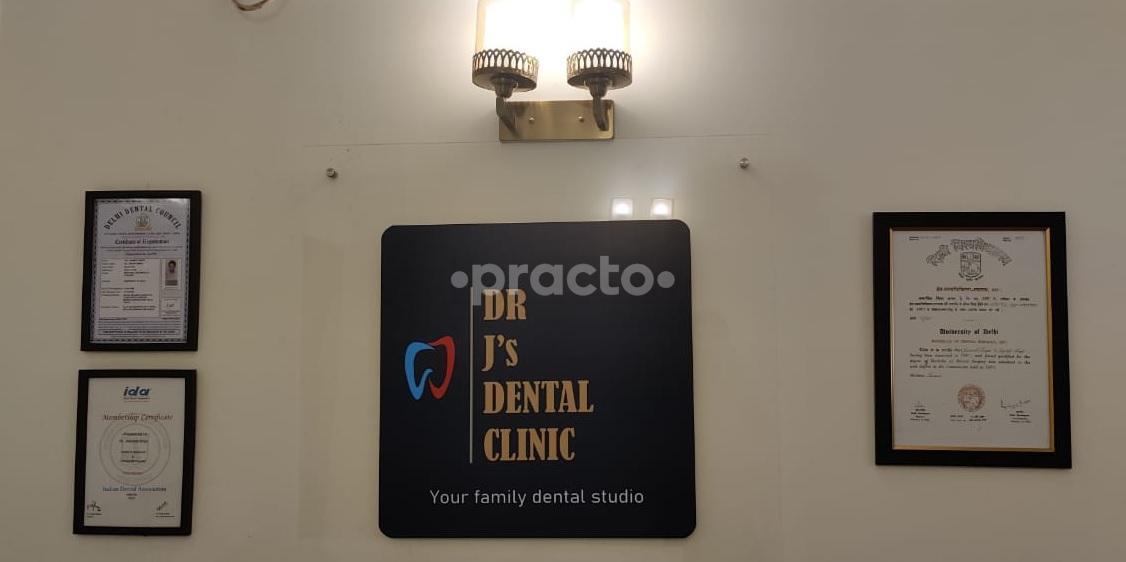 Reception Area at Dr J's Dental Clinic DLF Phase I Gurgaon