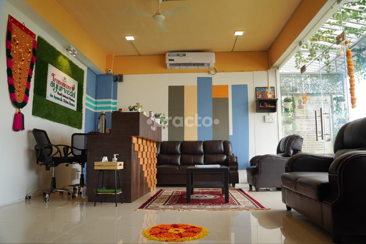 Reception Area at Travancore Ayurveda East Marredpally Hyderabad