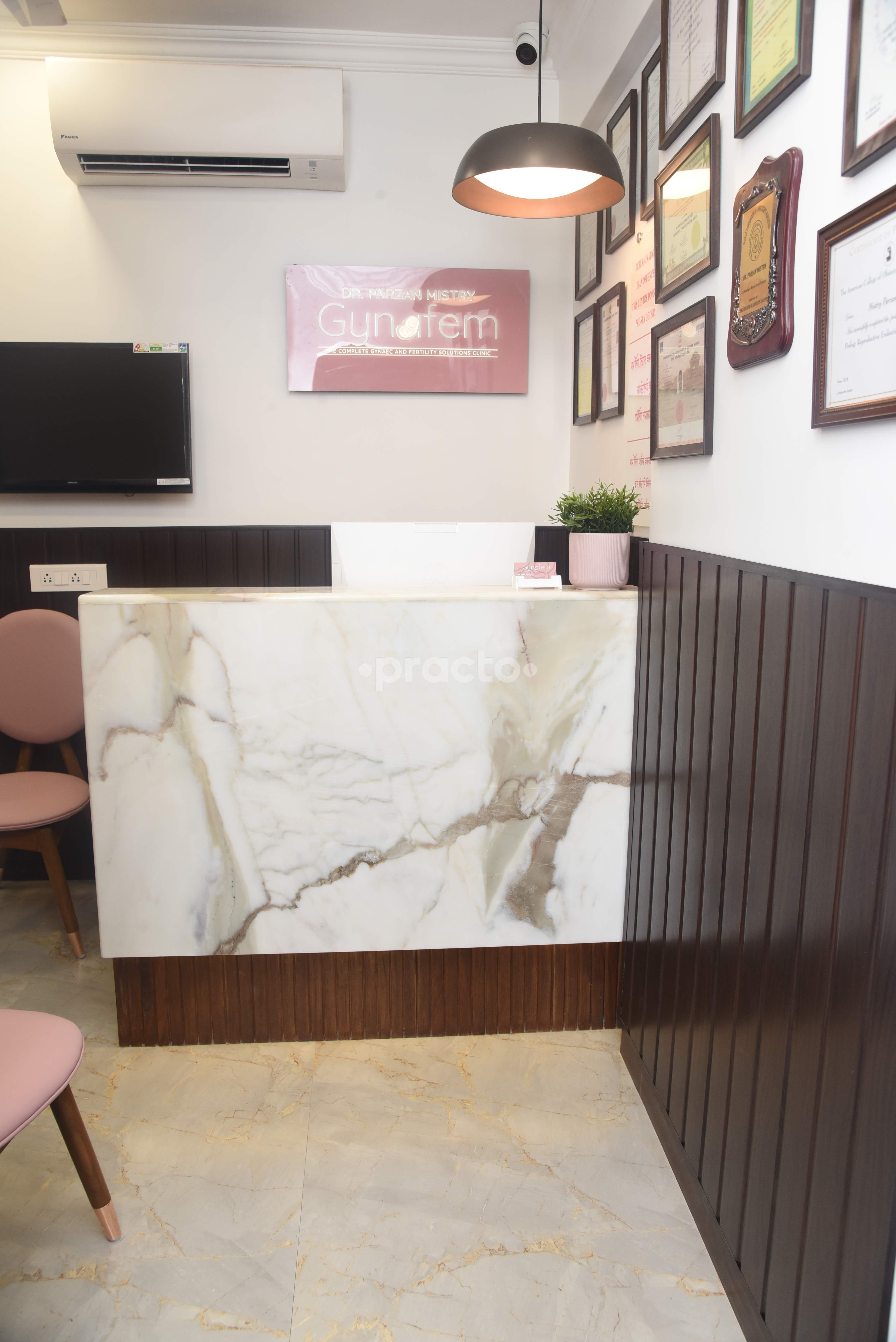 Reception Area at Gynafem -The Complete Gynaec & Fertility Solution Clinic Nana Chowk Mumbai