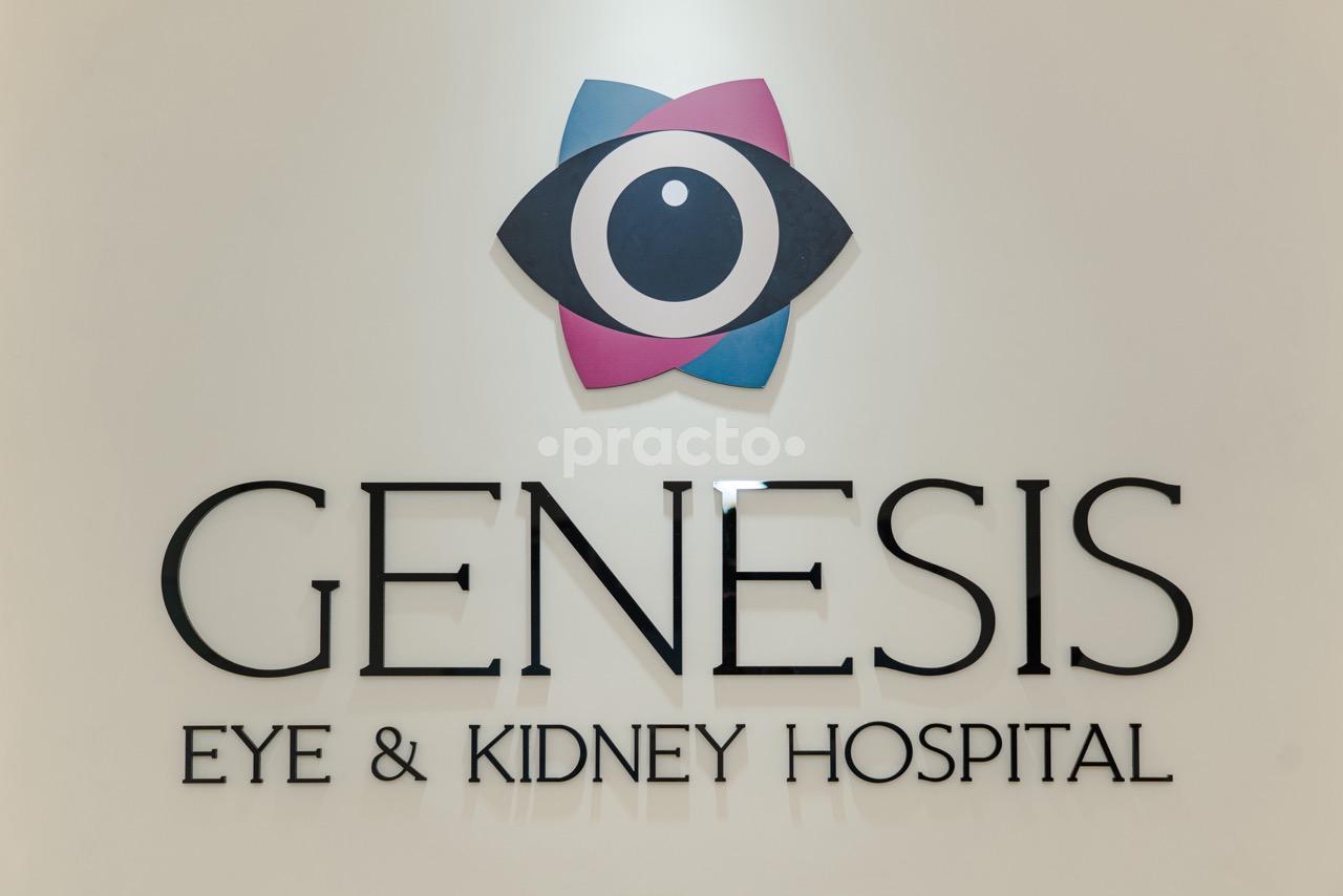 Marketing Sticker at Genesis Eye & Kidney Hospital Tardeo Mumbai