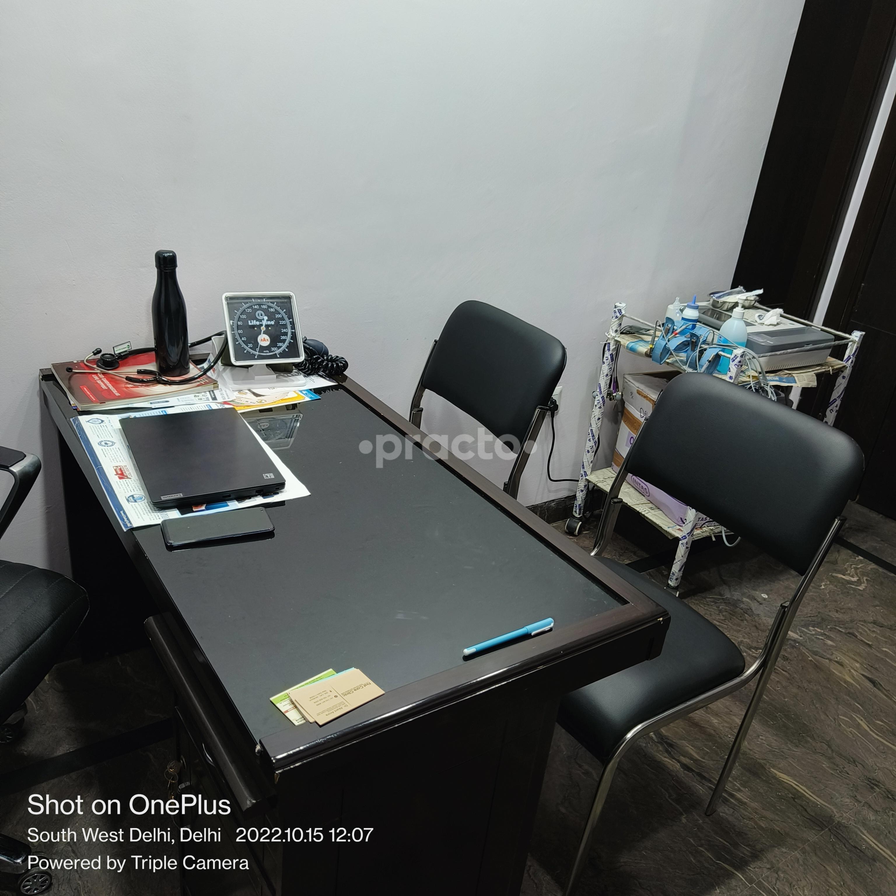 Consultation Room at First Care Clinic Janakpuri Delhi
