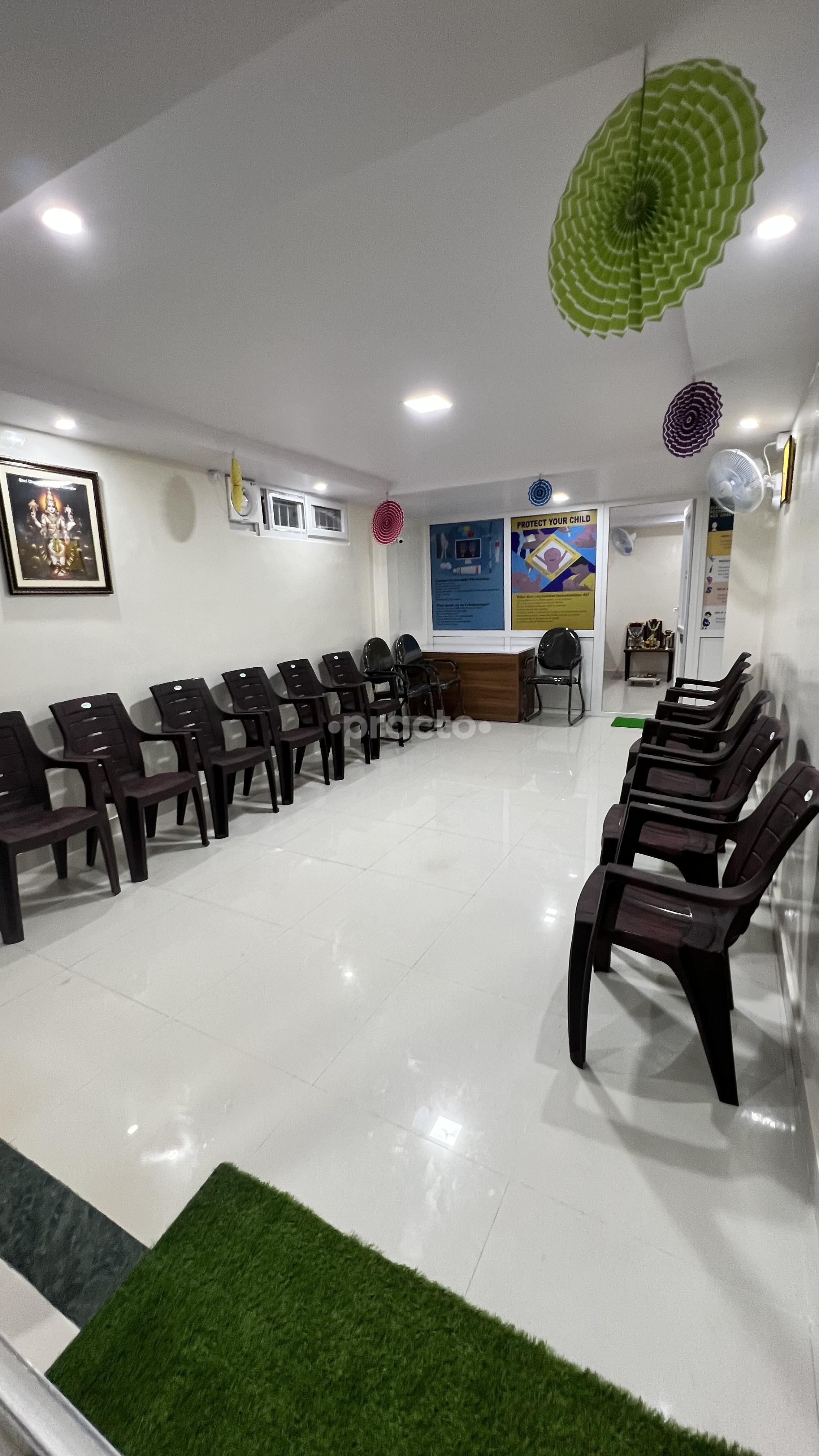 Waiting Area at Dr. Badarayans Pediatric and Rheumatology Clinc Malleswaram Bangalore