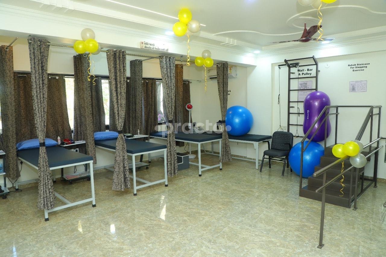 Equipment Area at Sunshine Physiotherapy Clinic Nana Mava Rajkot