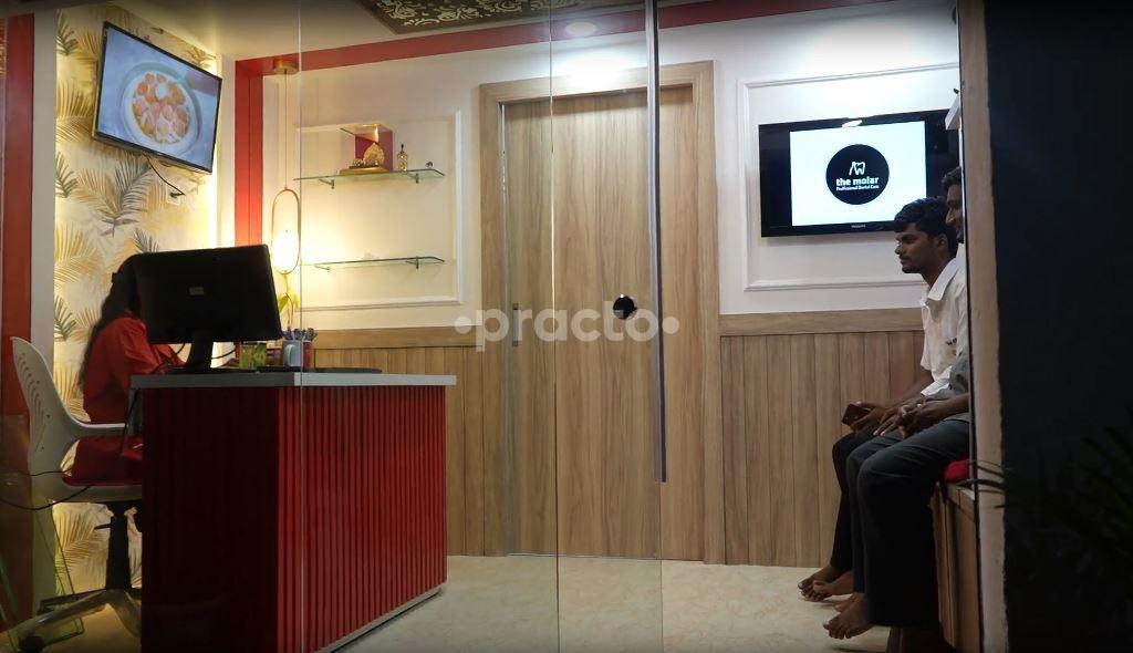 Reception Area at The Molar Dental Care Parvati Gaon Pune