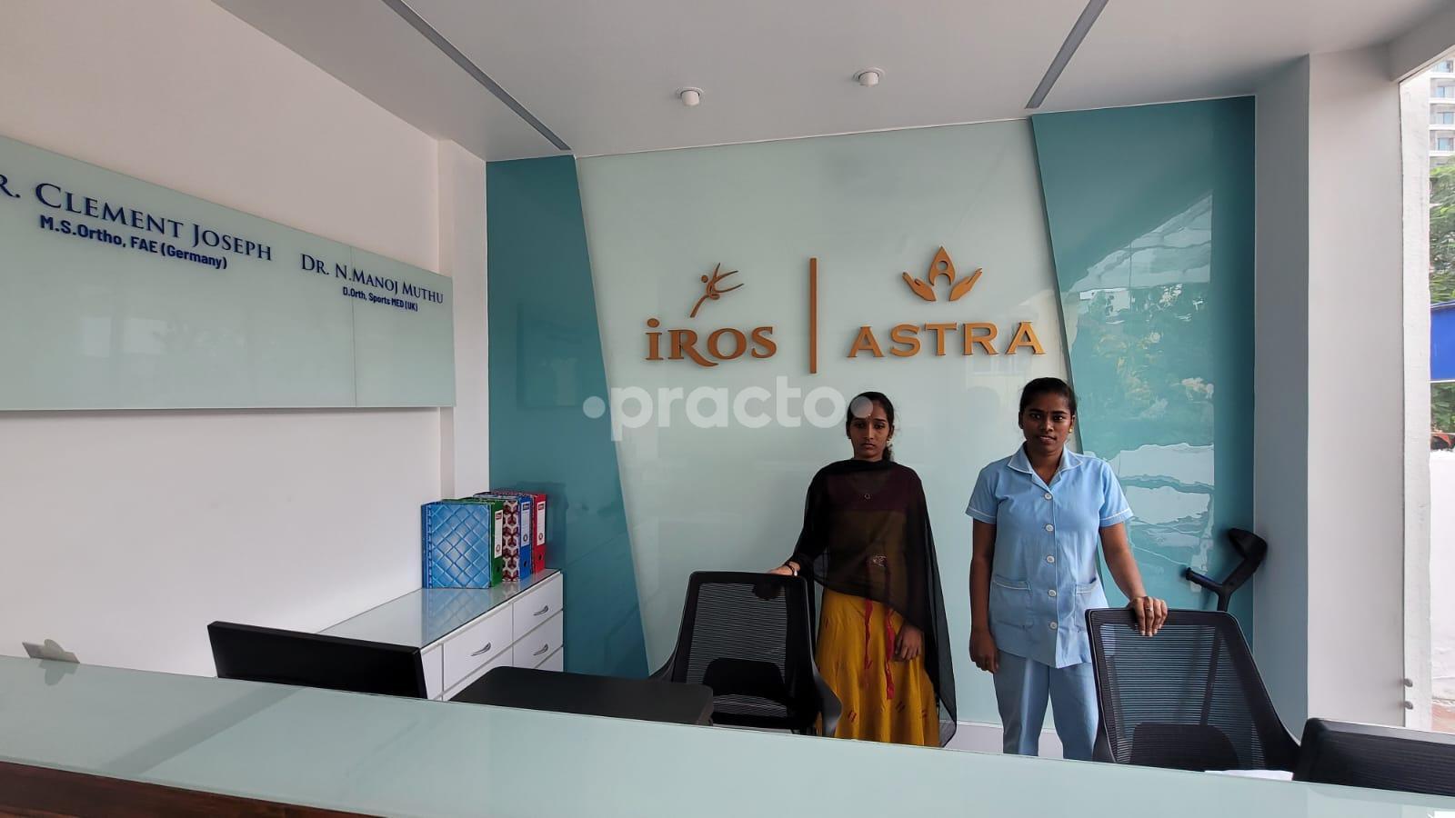 Reception Area at IROS Ortho Center Velachery Chennai