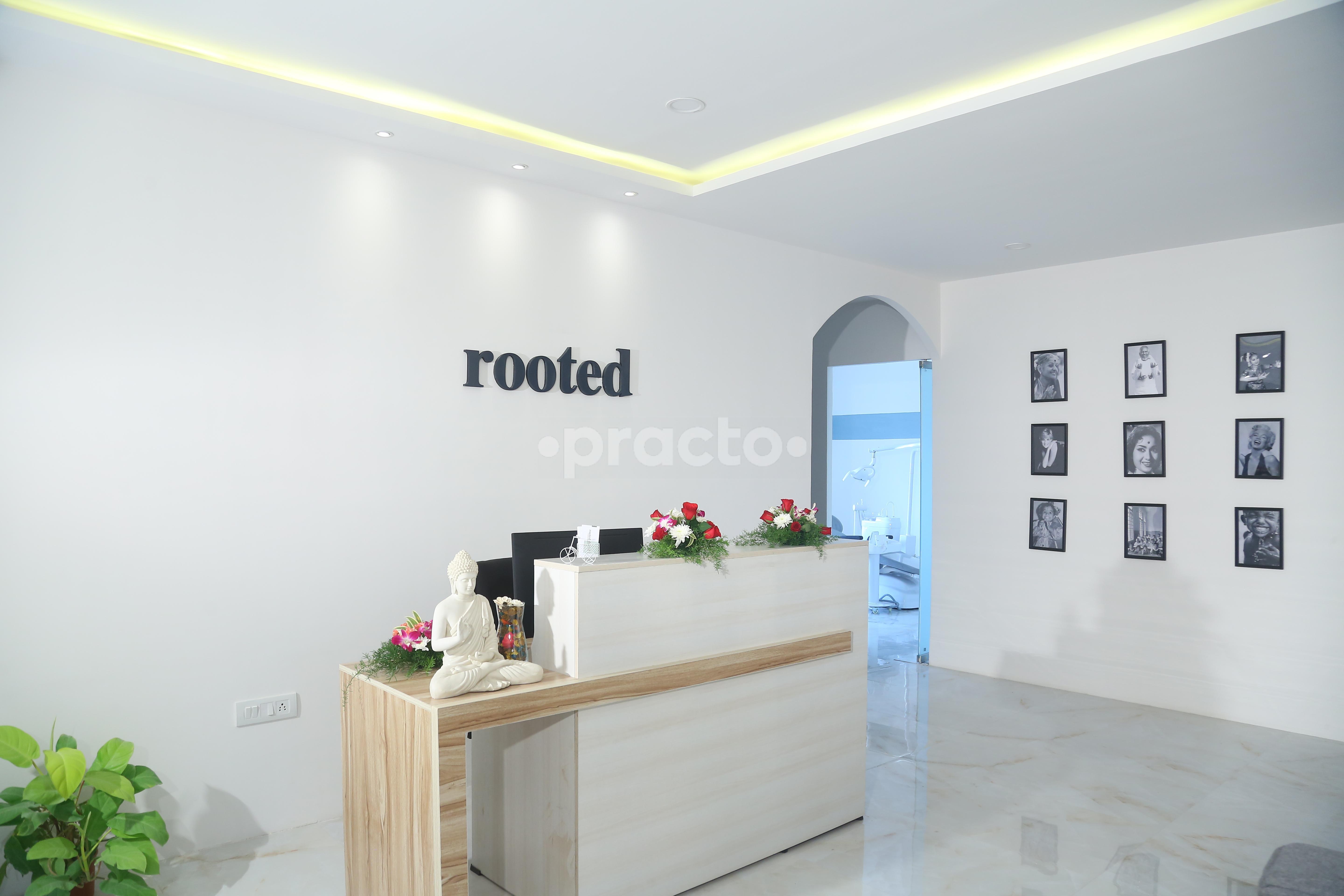 Reception Area at Rooted Dental Kokapet Hyderabad