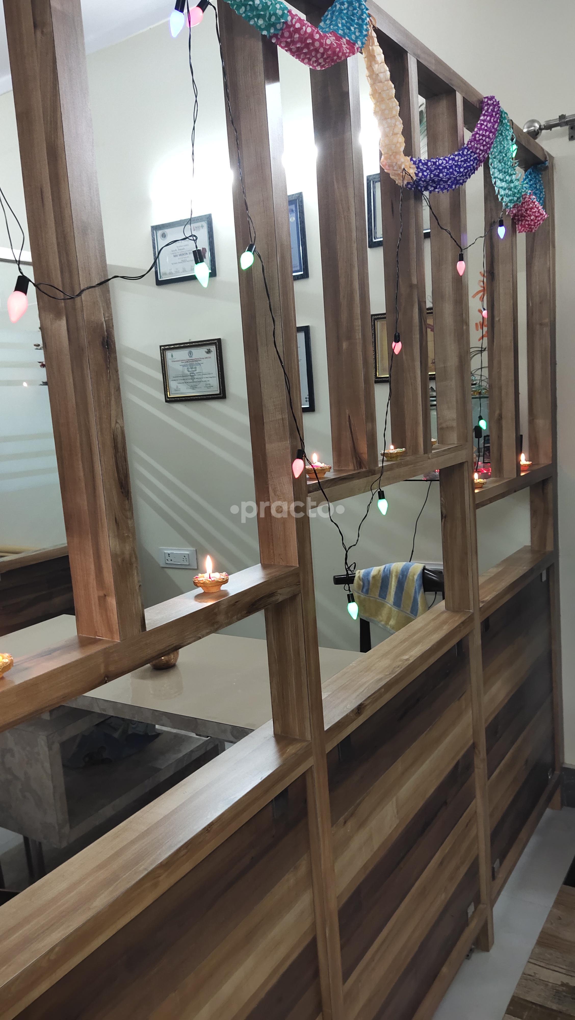 Reception Area at Dr Sarkar Physiotherapy Clinic Anand Vihar Delhi