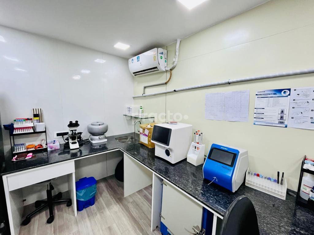 Sample Collection Area at Mahavir Diagnostic Centre & Interventional Radiology Clinic Girgaon Mumbai