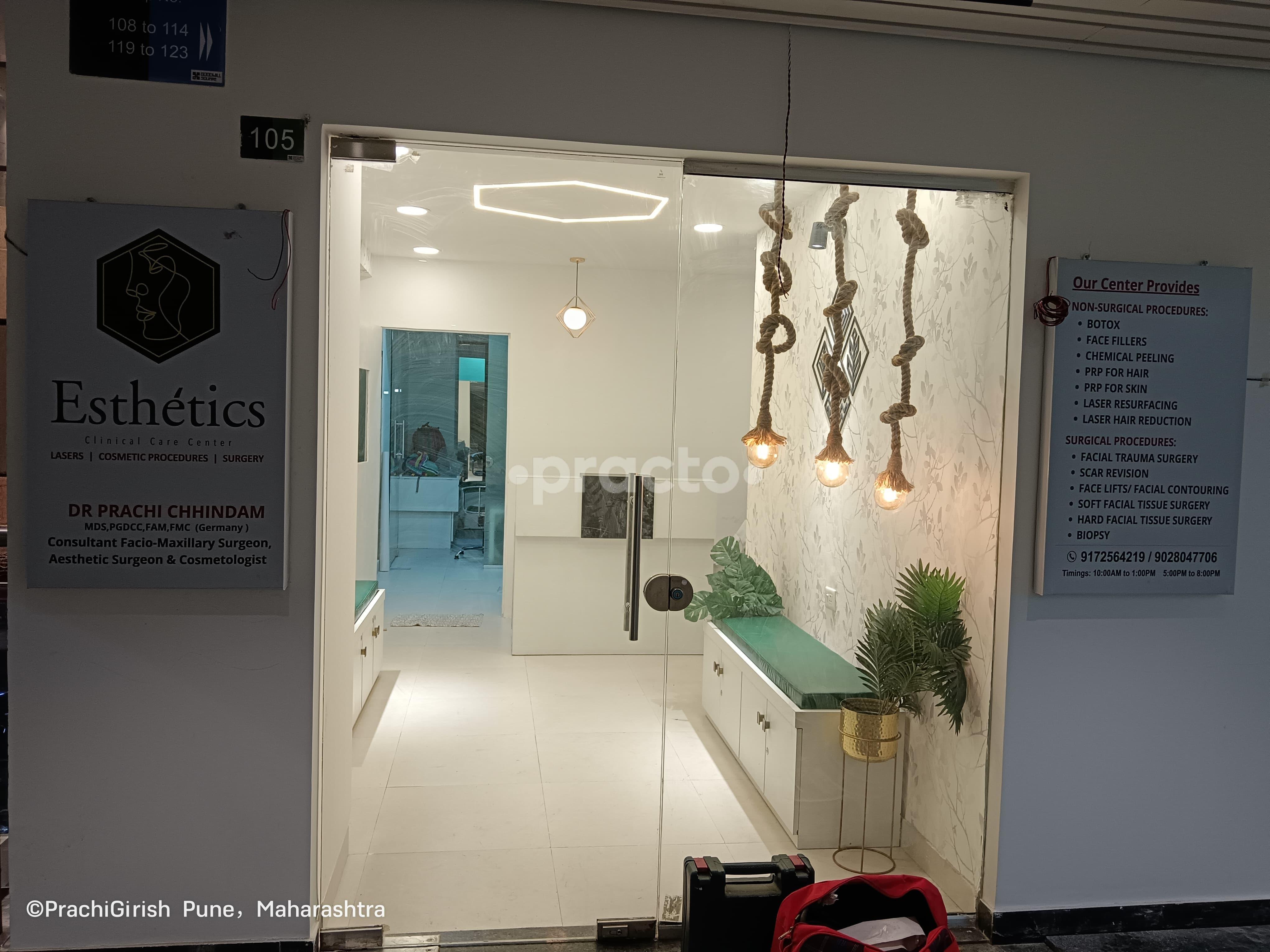 Waiting Area at Esthetics Clinical Care Center Guruwar Peth Pune